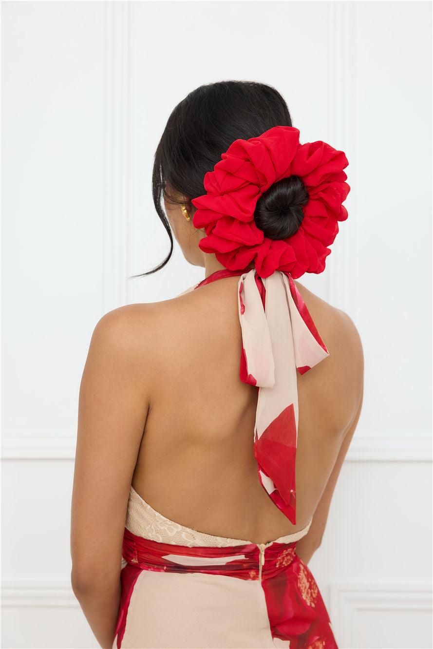 Gameday Jumbo Scrunchie Red Product Image