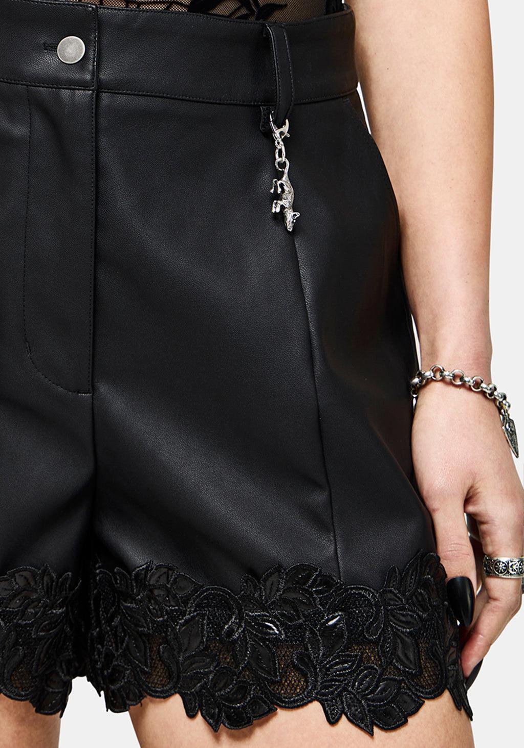 Caelith PU Leather Lace Short Product Image