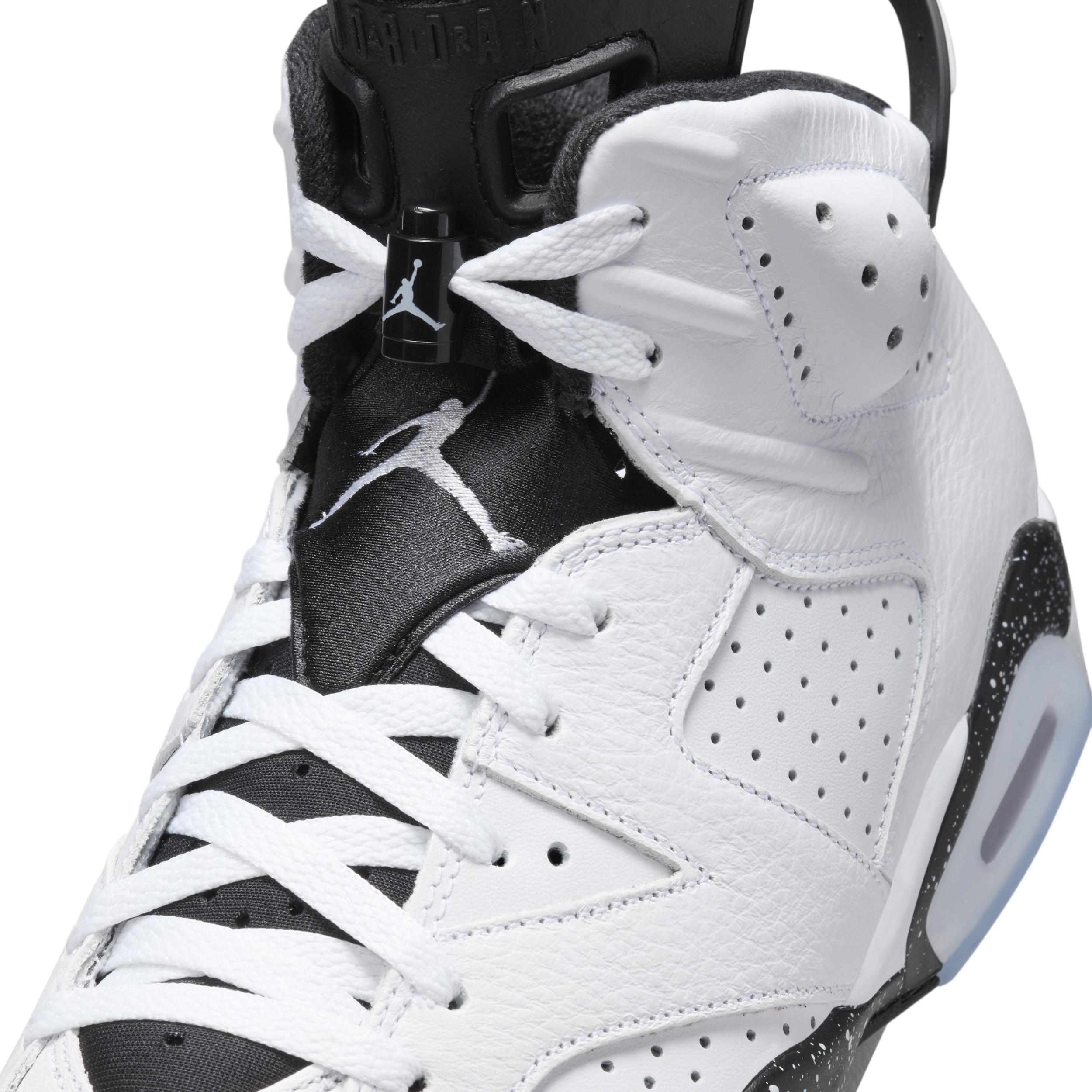 Men's Air Jordan 6 Retro Black" Shoes in White Product Image