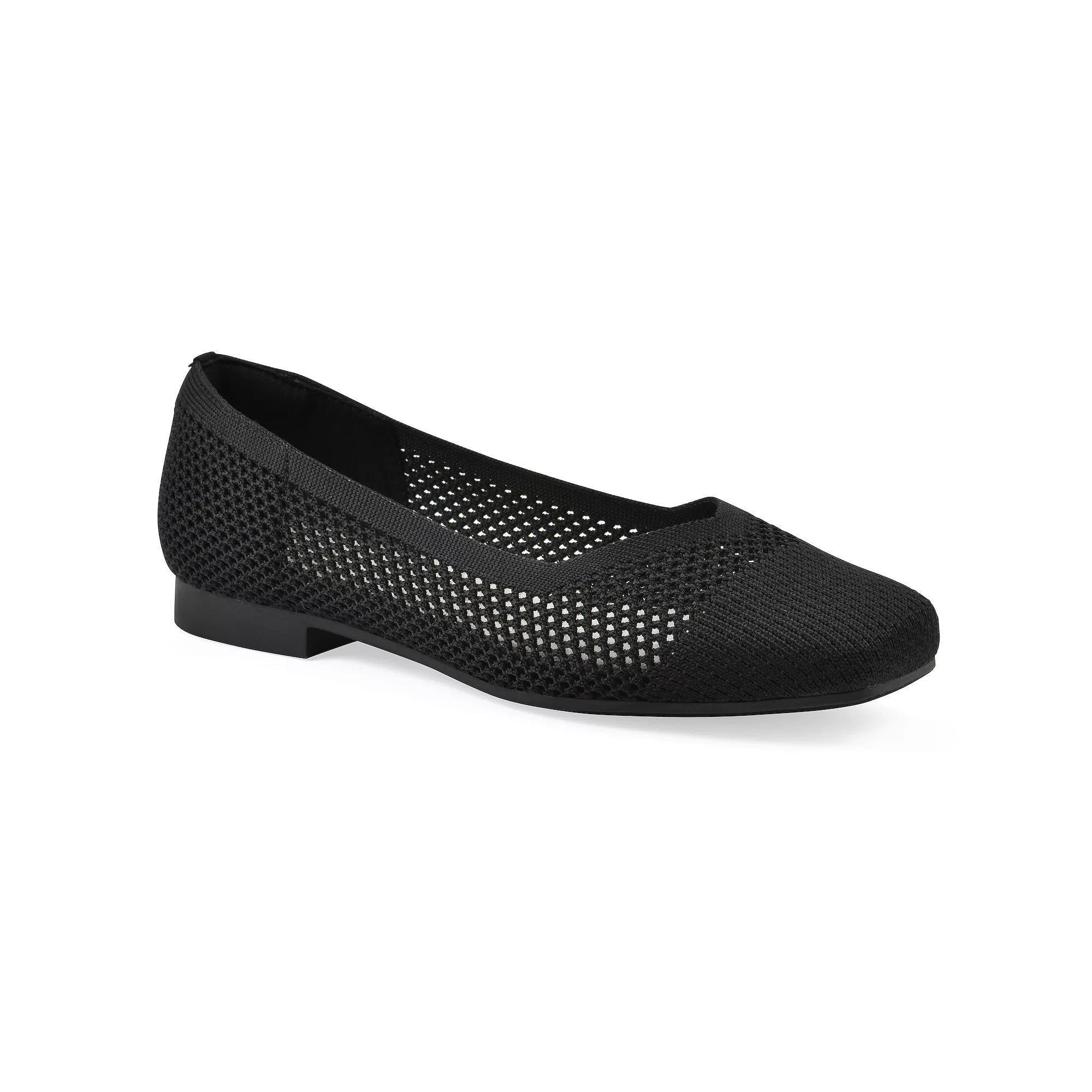 Cliffs by White Mountain Beslee Women's Ballet Flats, Size: 9.5, Black Fabric Product Image