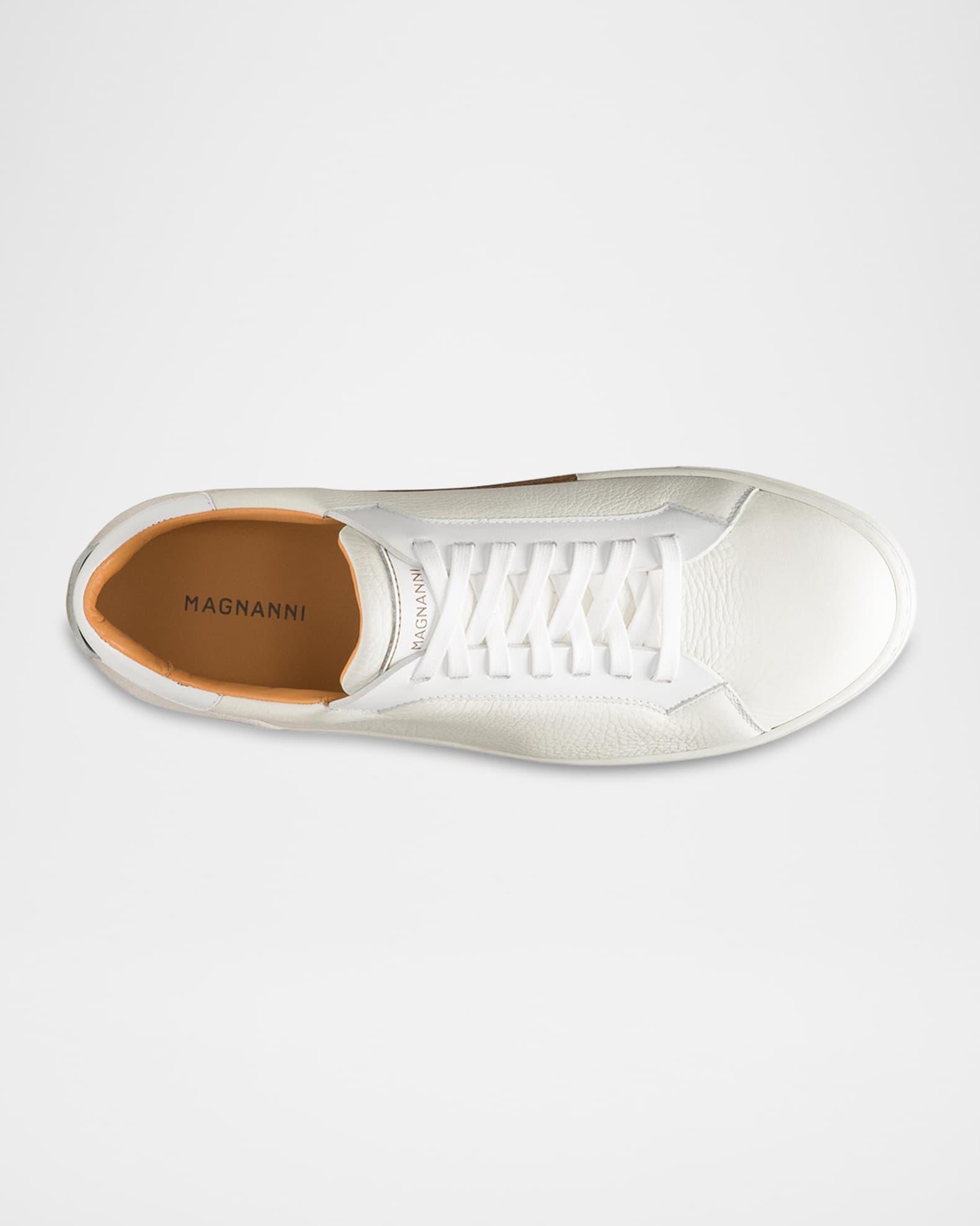 Men's Amadeo Tumbled Leather Low-Top Sneakers Product Image