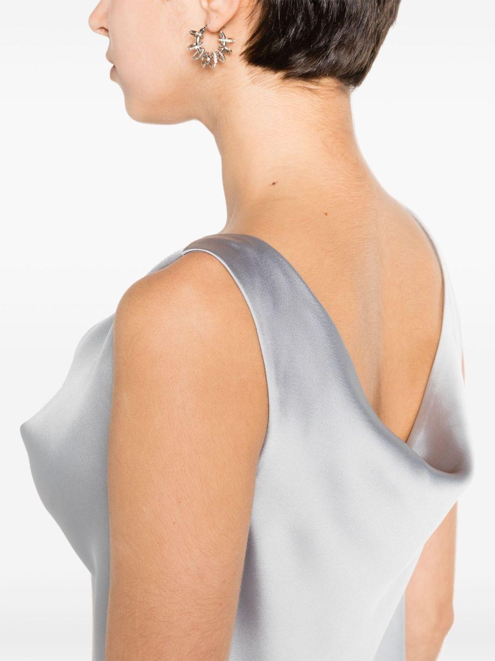 cowl-neck satin gown Product Image