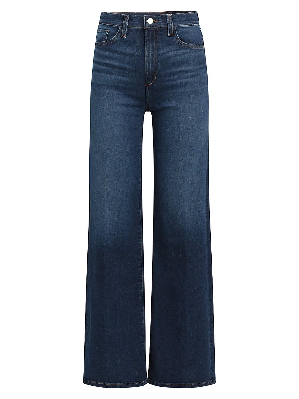 Womens The Mia High-Rise Stretch Wide-Leg Jeans Product Image