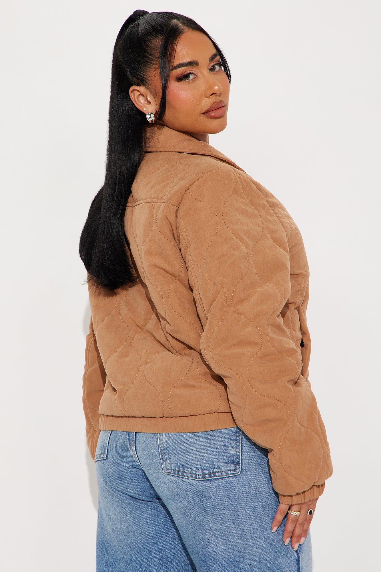 Beatrice Quilted Jacket - Tan Product Image