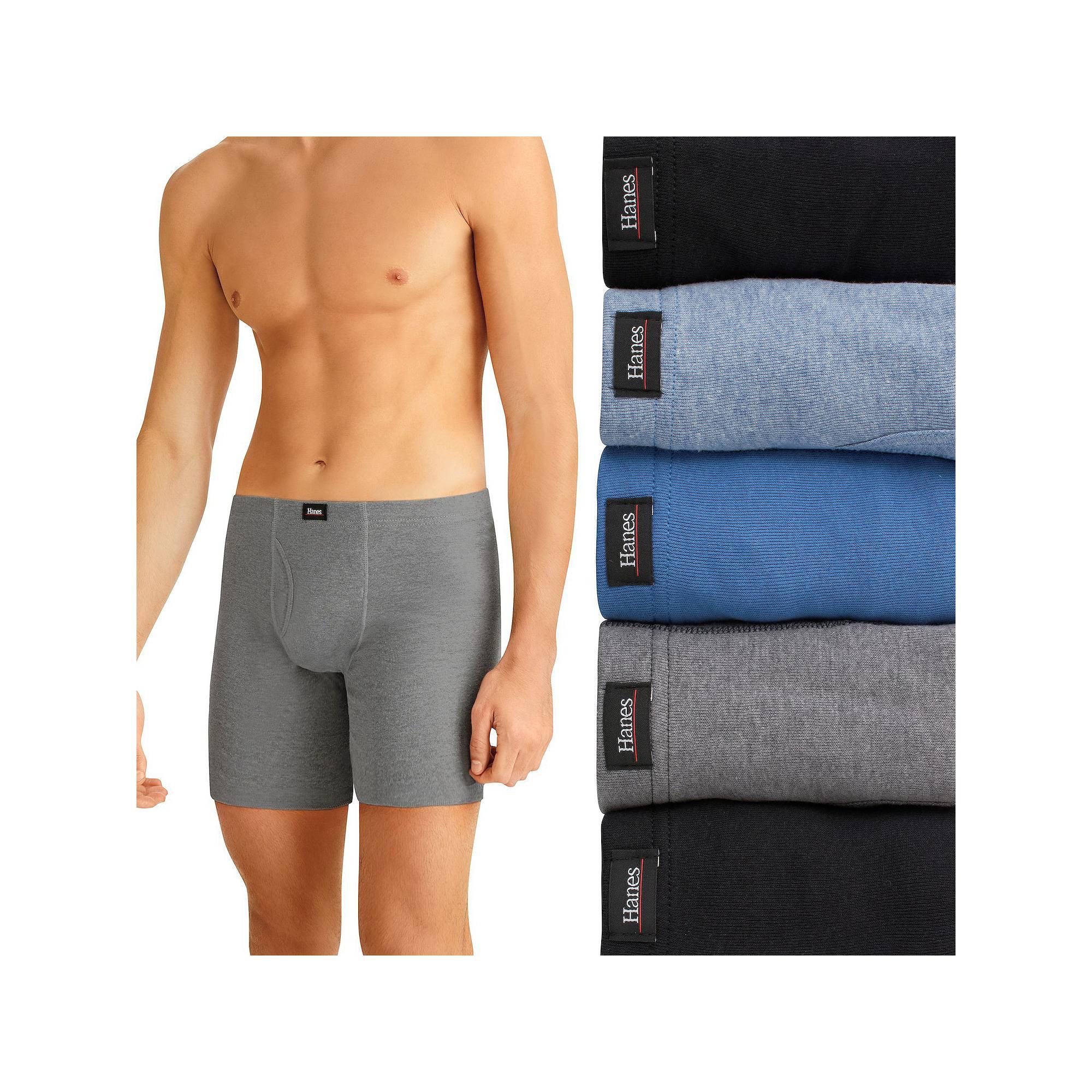 Men's Hanes® 5-Pack Ultimate ComfortSoft Boxer Brief Underwear,  Product Image