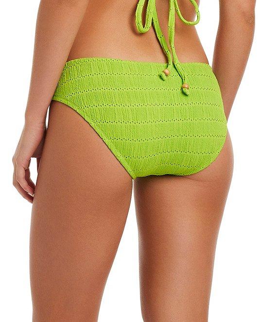 Jessica Simpson Boho Jacquard Side Ring Hipster Swim Bottom Product Image
