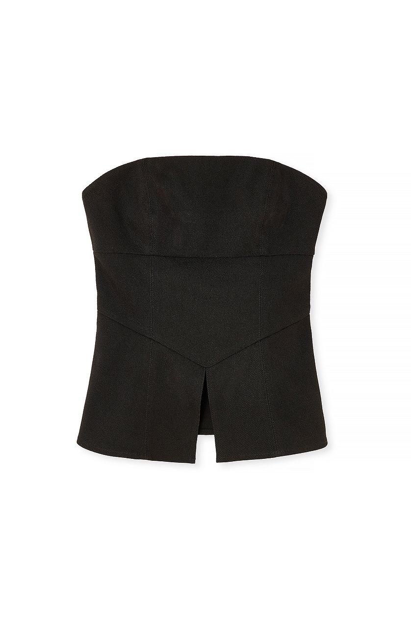 Bandeau Peplum Corset Top Product Image