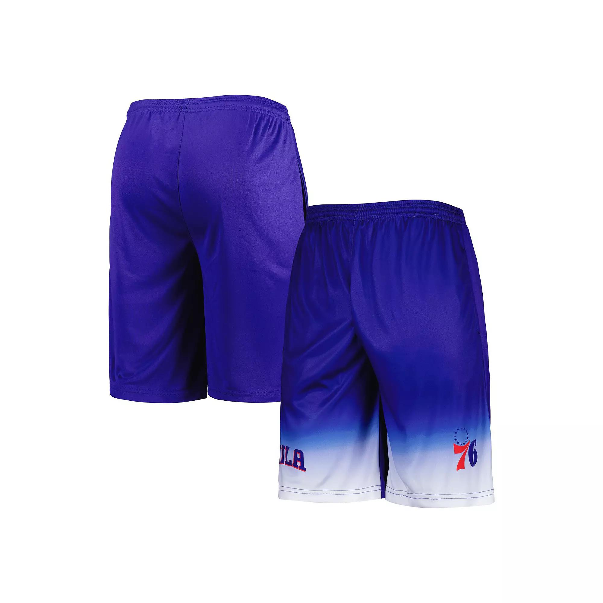 Men's Fanatics Branded Royal Philadelphia 76ers Fadeaway Shorts,  Product Image
