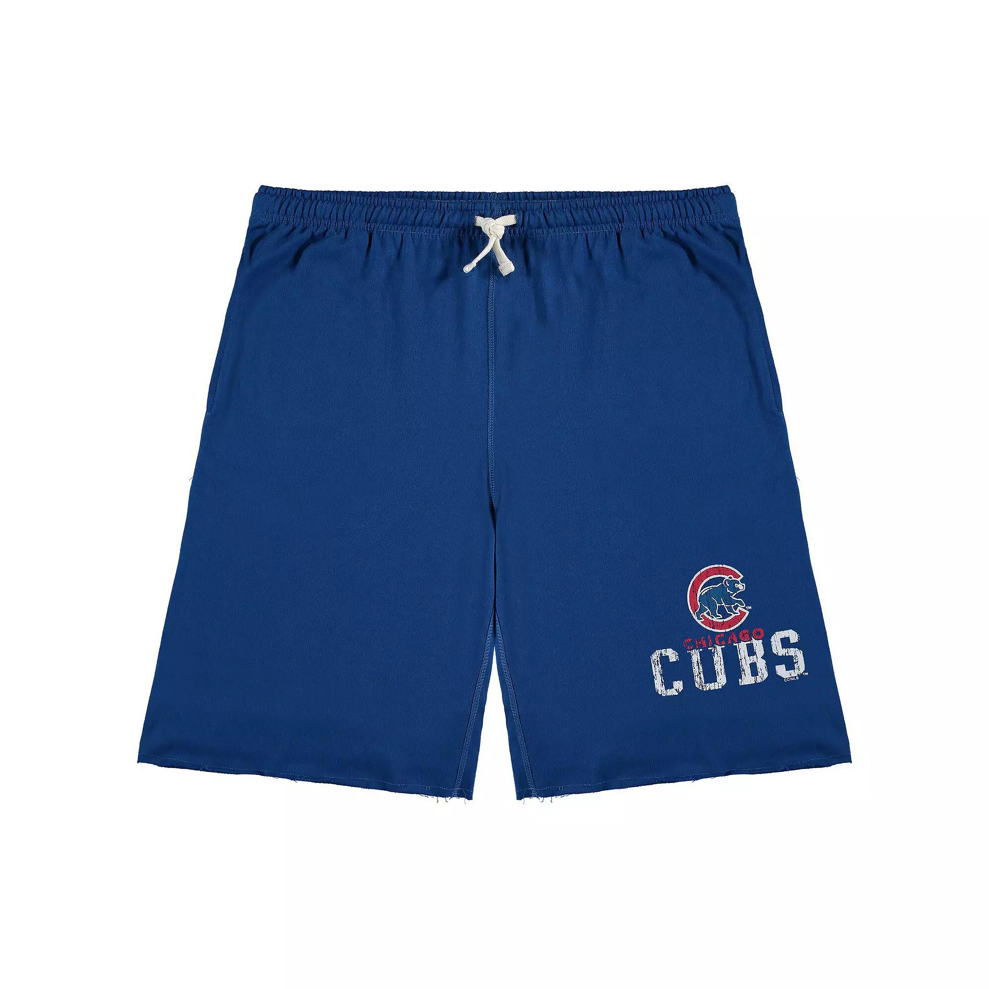 Men's Royal Chicago Cubs Big & Tall French Terry Shorts,  Product Image