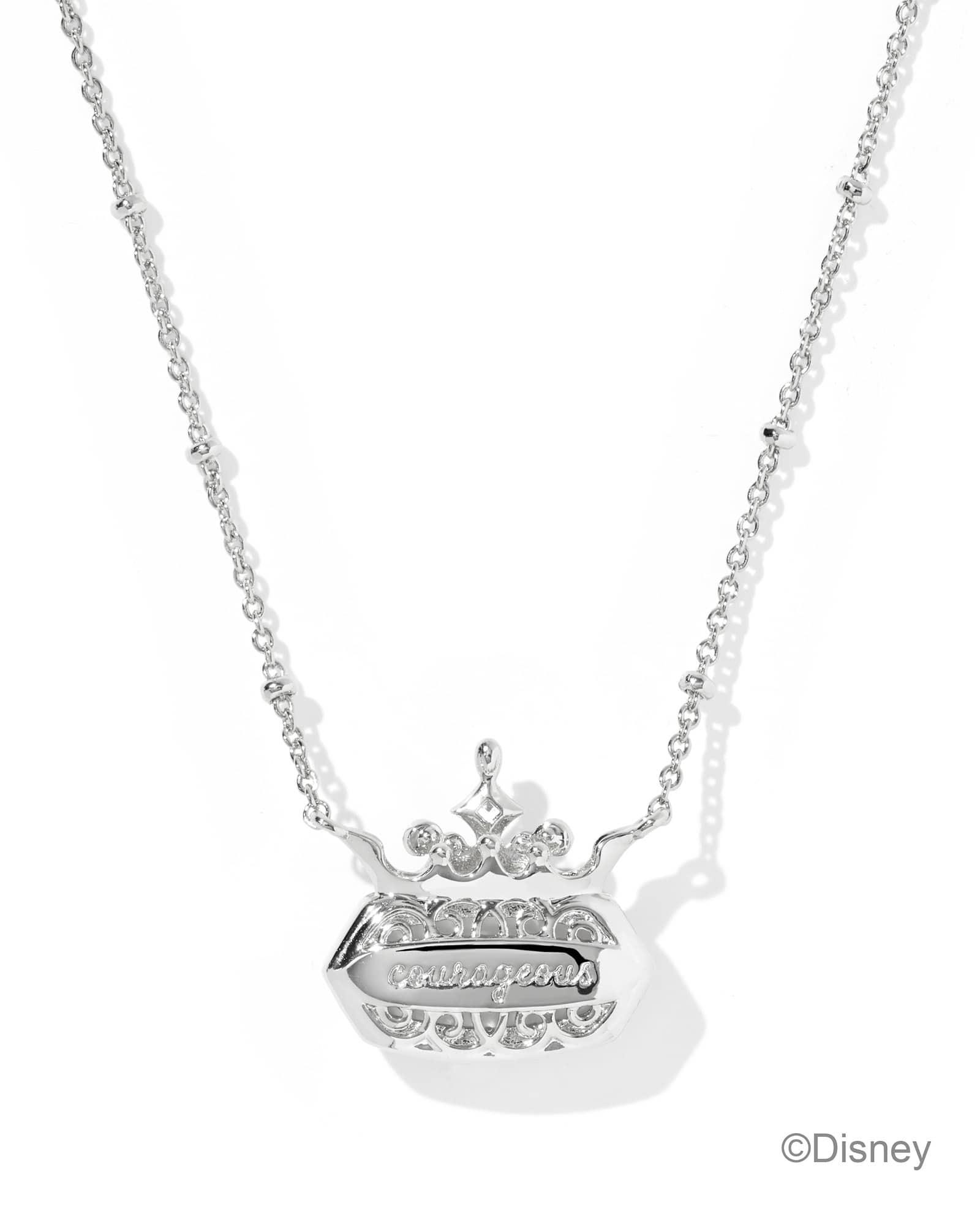 Disney | Kendra Scott Elisa Princess Silver Short Pendant Necklace Product Image