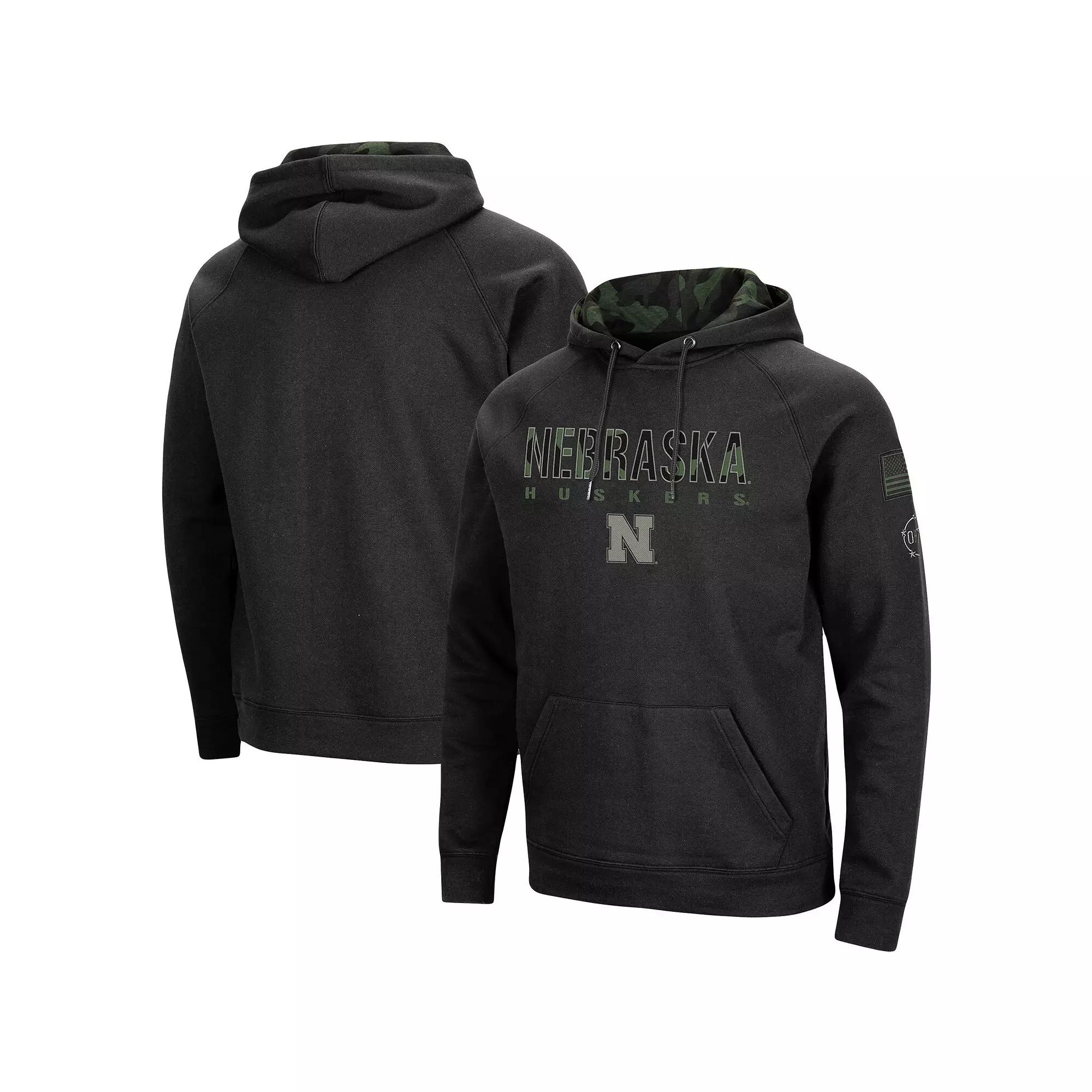 Men's Colosseum Black Oklahoma Sooners OHT Military Appreciation Camo Pullover Hoodie,  Product Image
