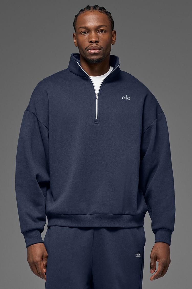 Accolade 1/4 Zip Pullover - Navy Male Product Image