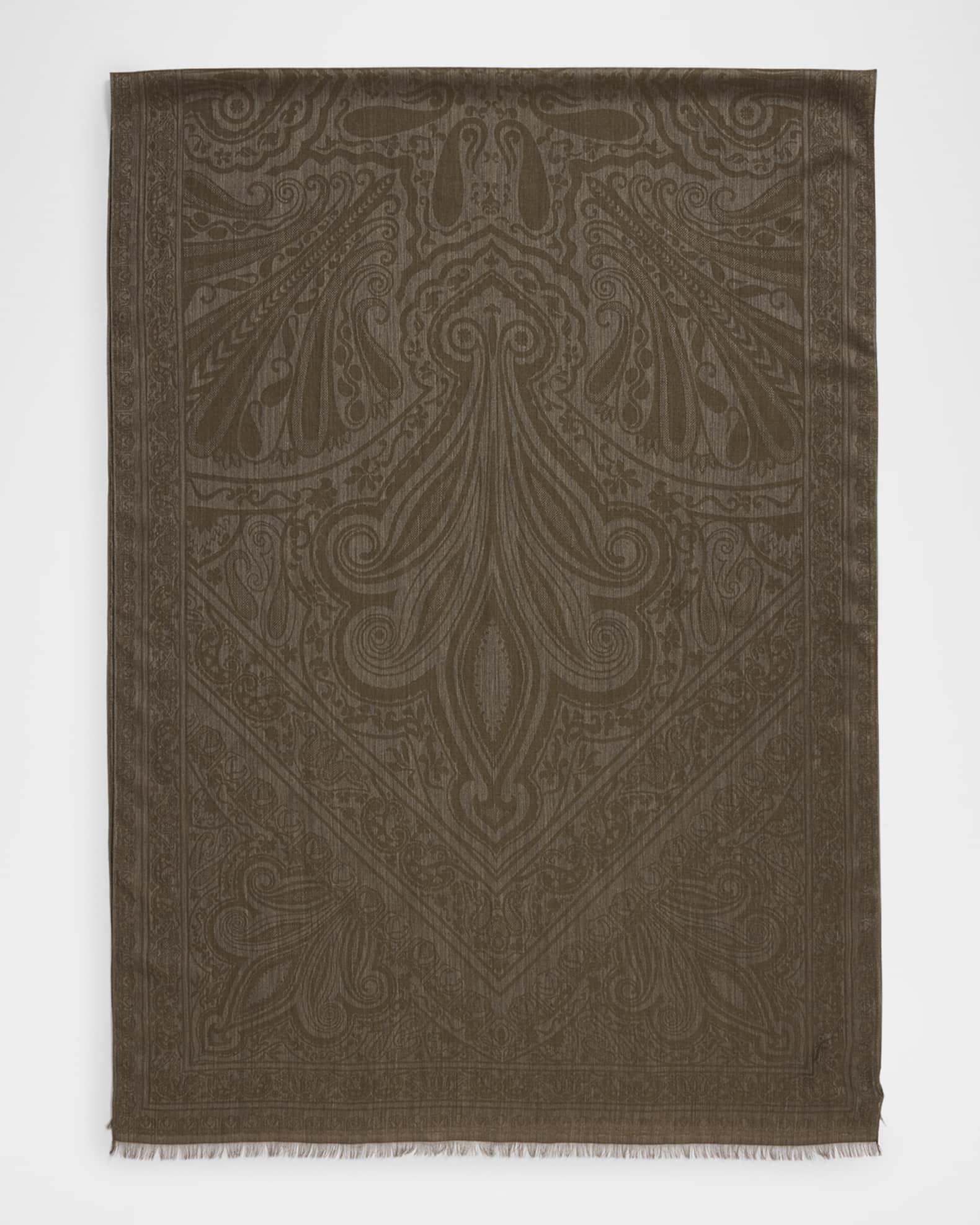 Sherazade Paisley-Print Cashmere Blend Scarf Product Image