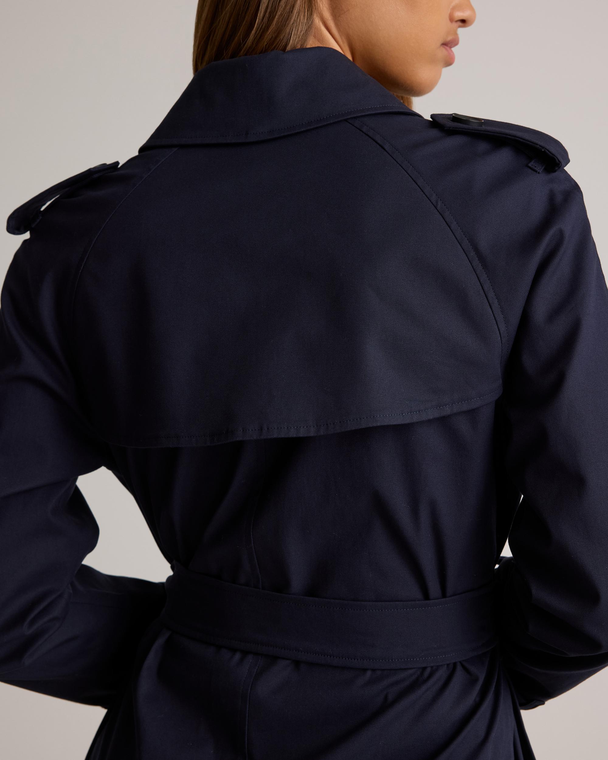 Quince | Women's Comfort Stretch Long Trench Coat Organic Cotton Product Image