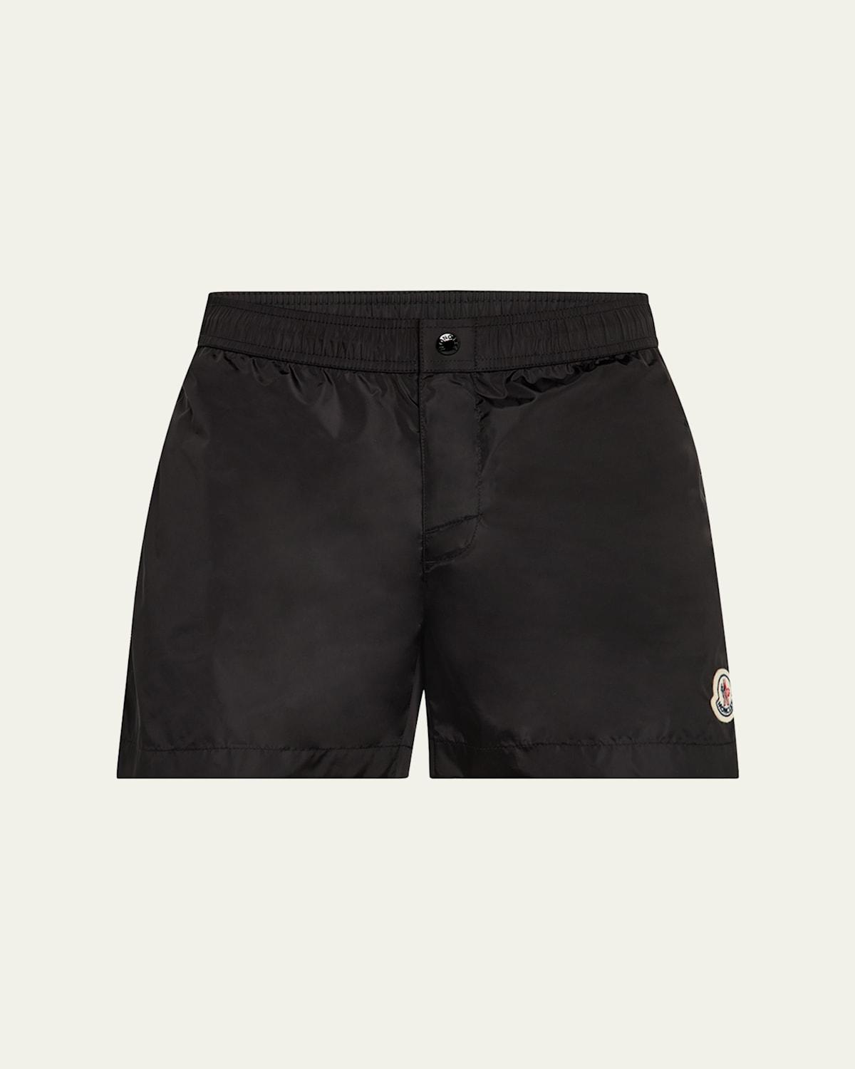 Mens Side-Stripe Nylon Swim Shorts Product Image