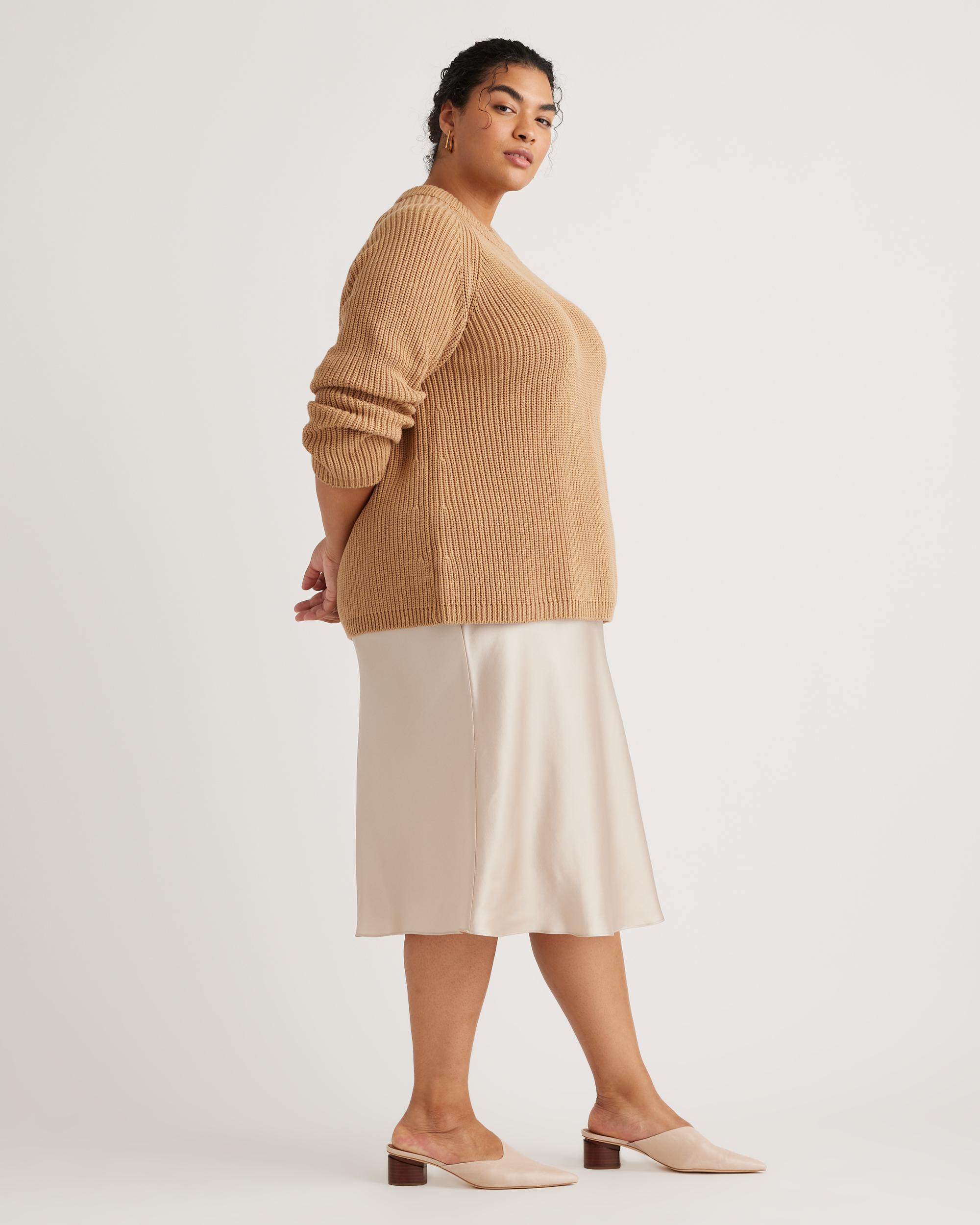 Quince | Women's Fisherman Crew Sweater Organic Cotton Product Image