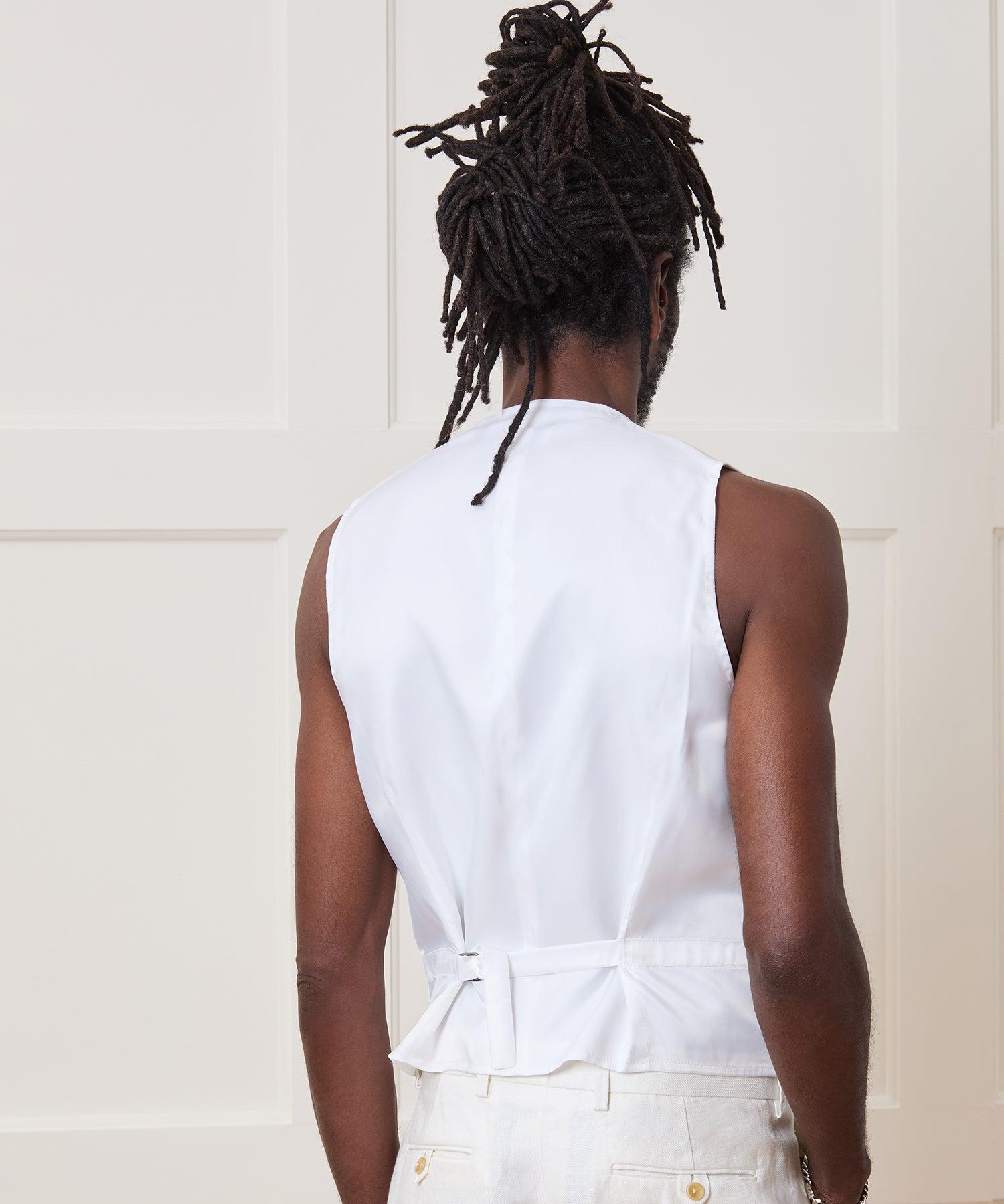 Italian Linen Suit Vest Product Image