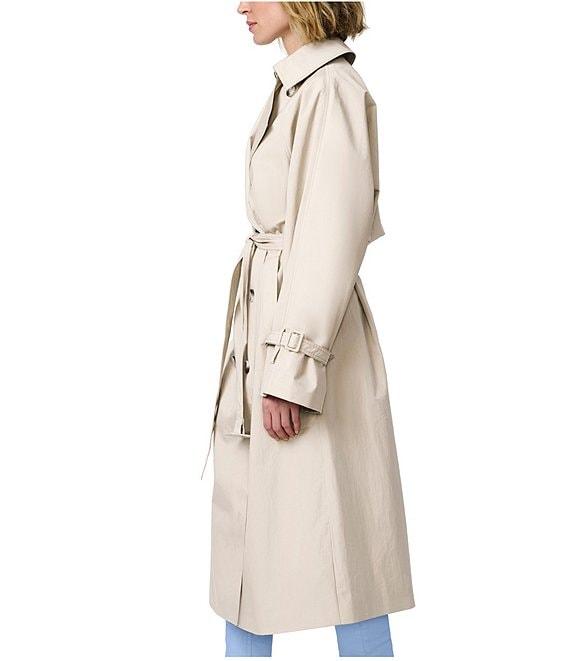Bernardo Ladies Crinkle Timeless Belted Trench Raincoat Product Image