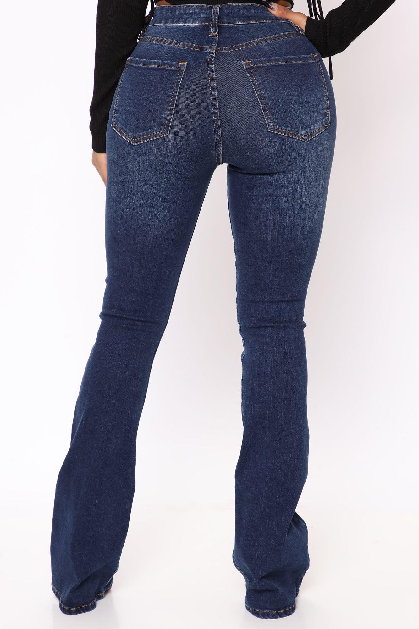 Affair Of The Flare Stretch Jeans - Dark Wash Product Image