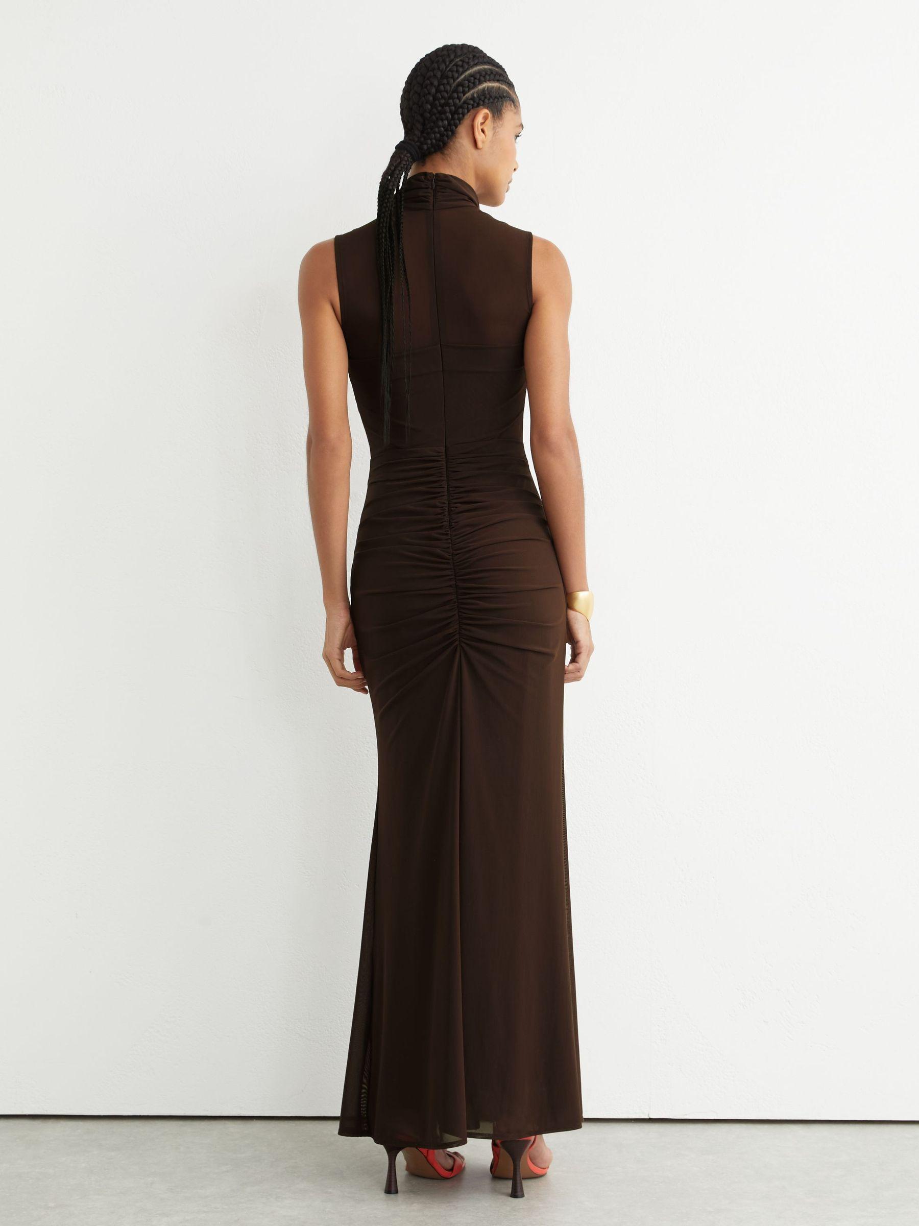 Petite Linen-Blend Textured Wide-Leg Trousers in Neutral Product Image