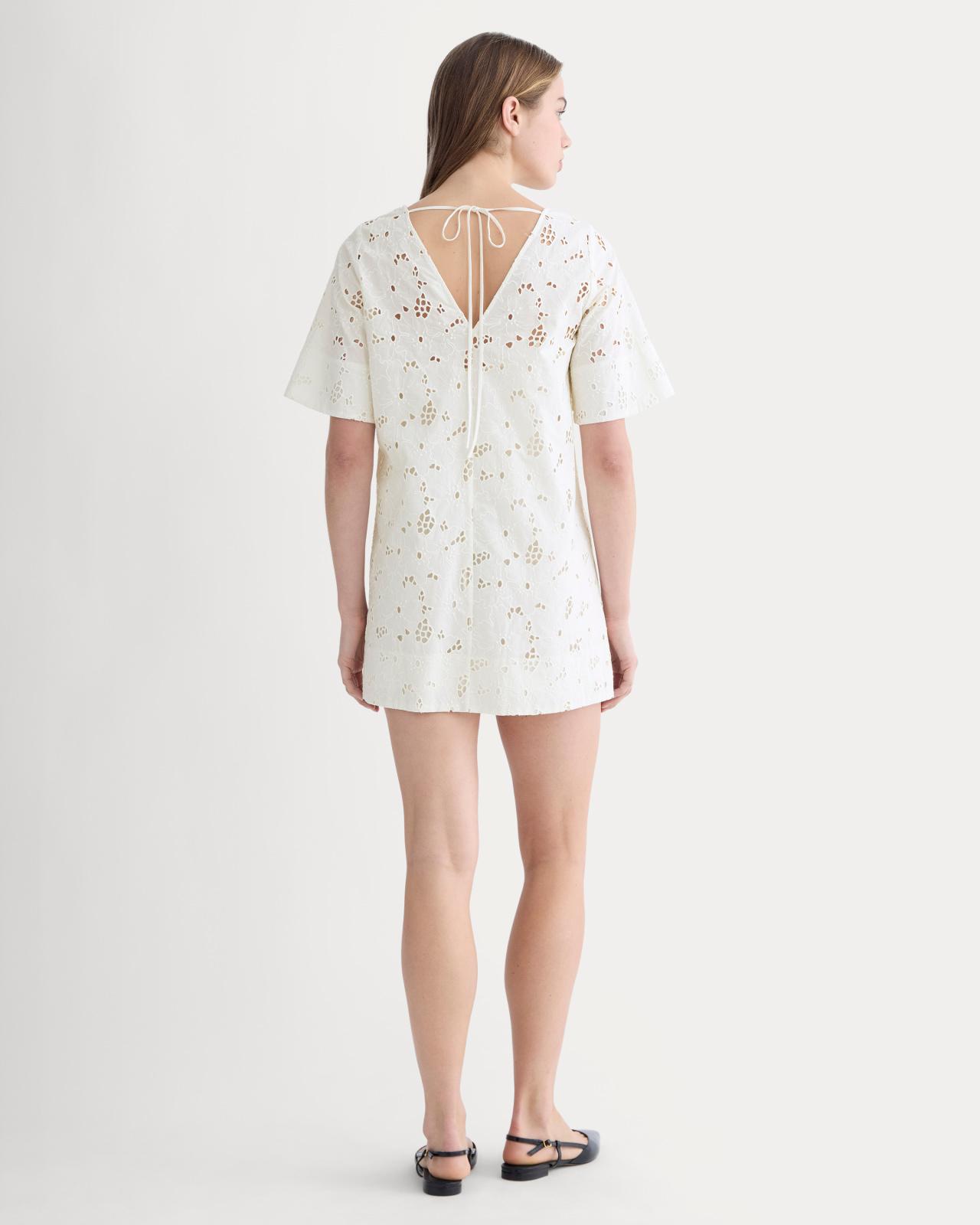 Womens Eyelet Mini Shift Dress by Everlane Product Image