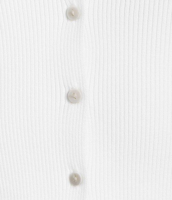 Lucy Paris Eris Knit V-Neck Sleeveless Fitted Vest Product Image