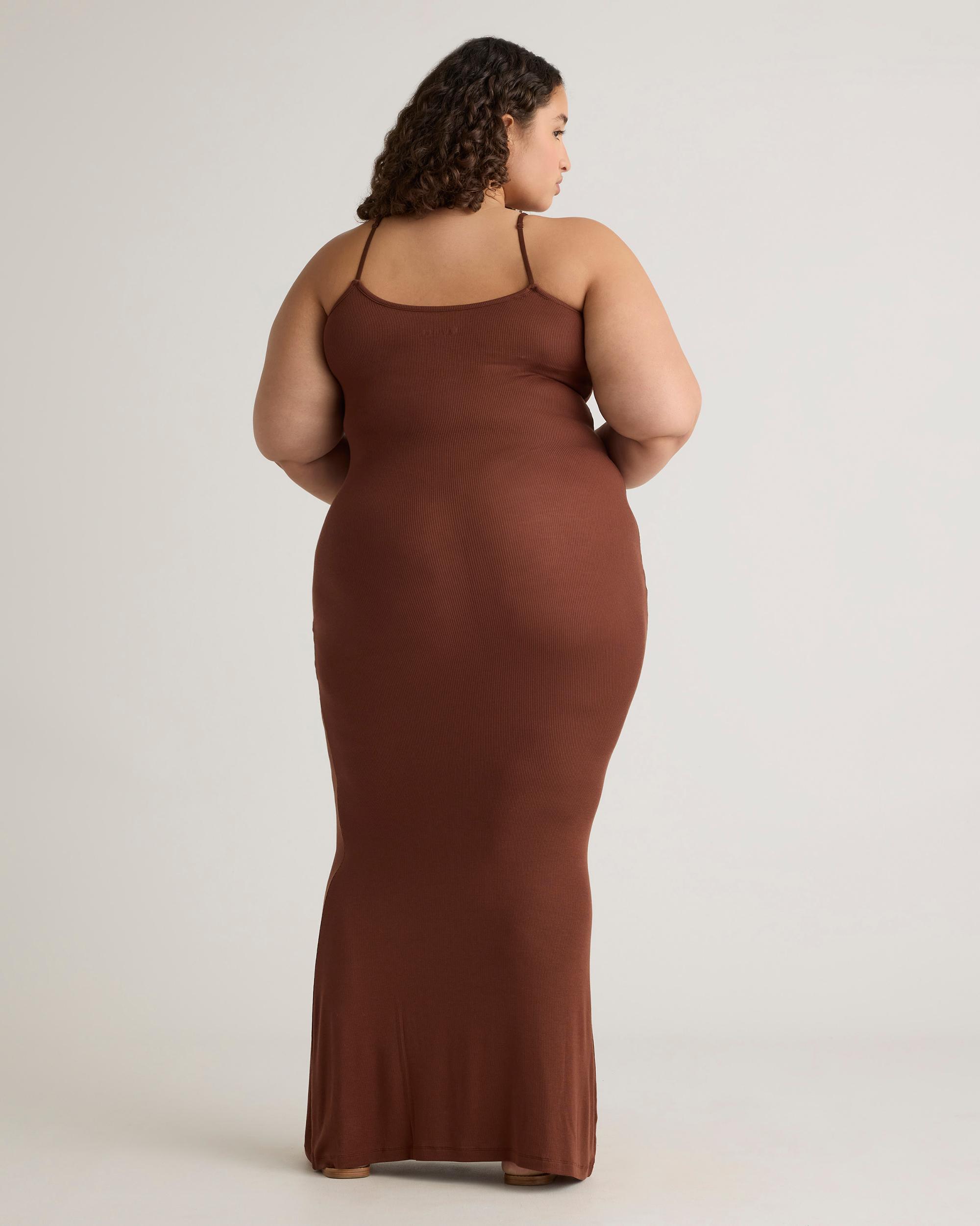 Quince | Women's Tencel Rib Knit Maxi Slip Dress Cotton/Modal Product Image