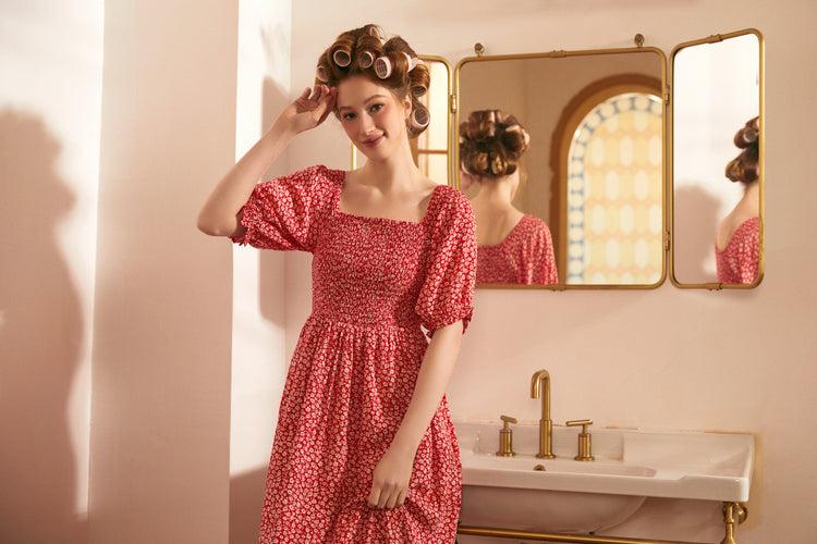 Lilting Love Short Sleeve Babydoll Dress Product Image