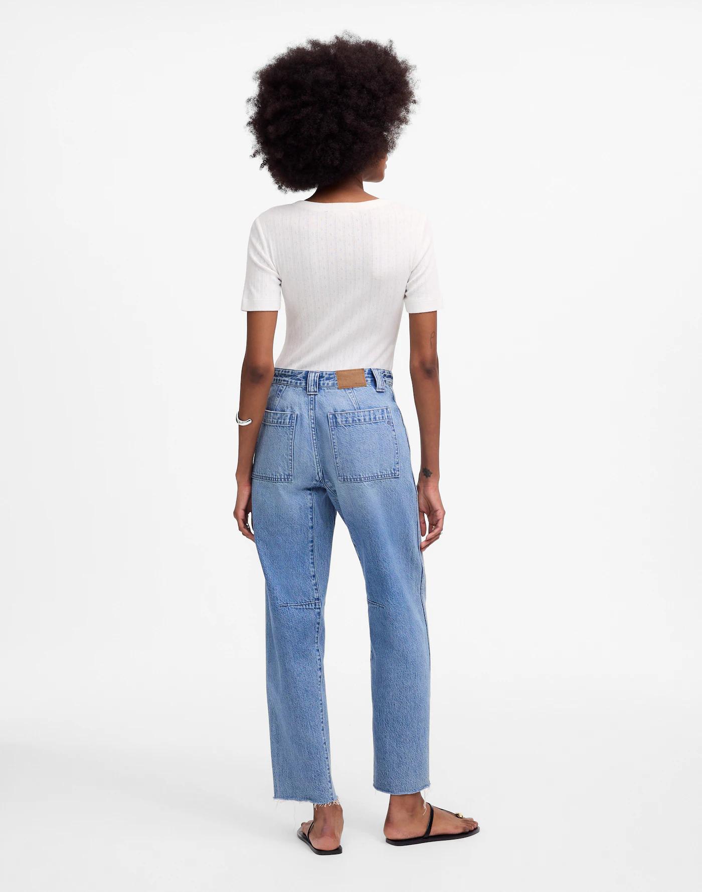 The Darted Barrel-Leg Jean Product Image