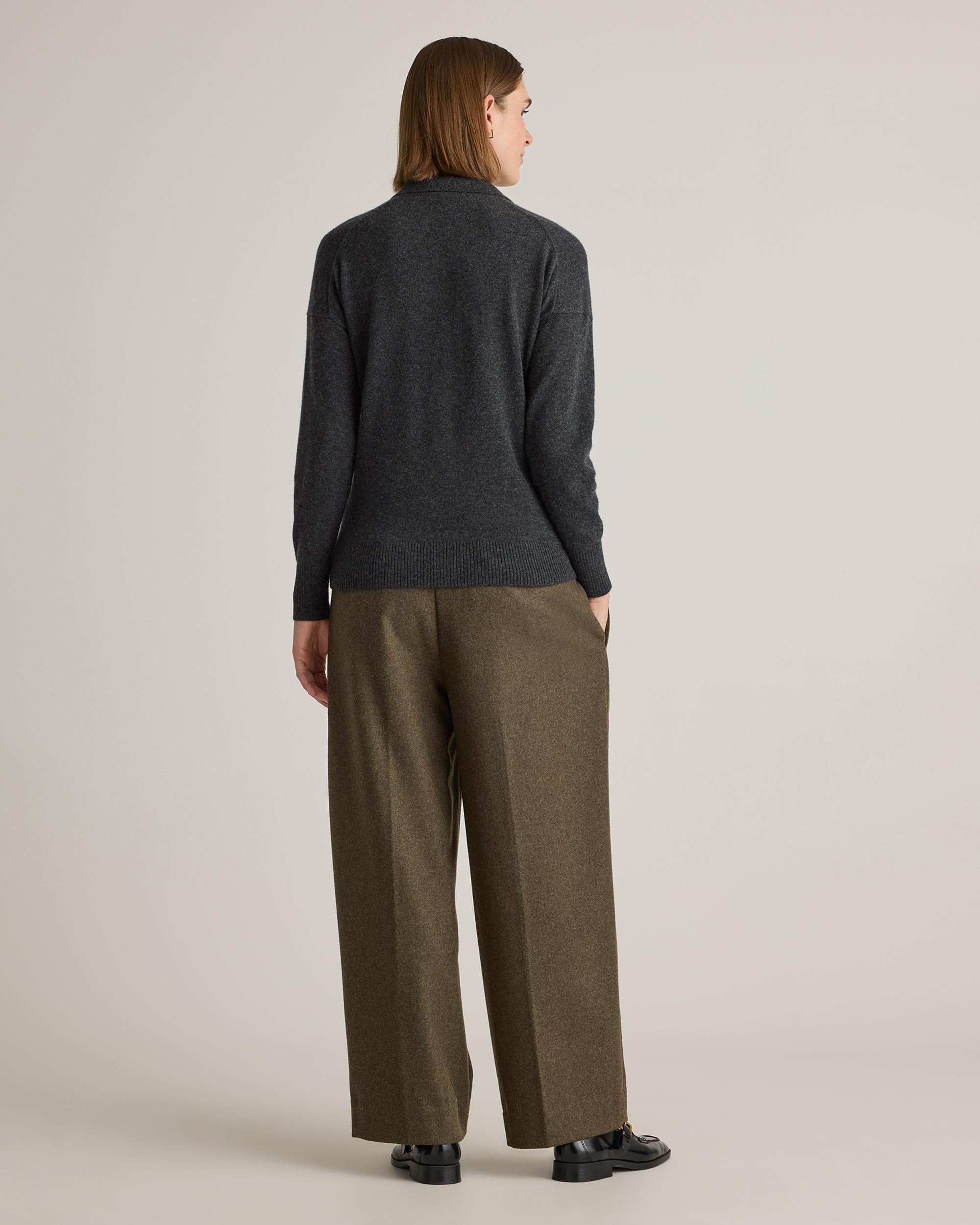 Quince | Women's Mongolian Cashmere Polo Sweater Product Image