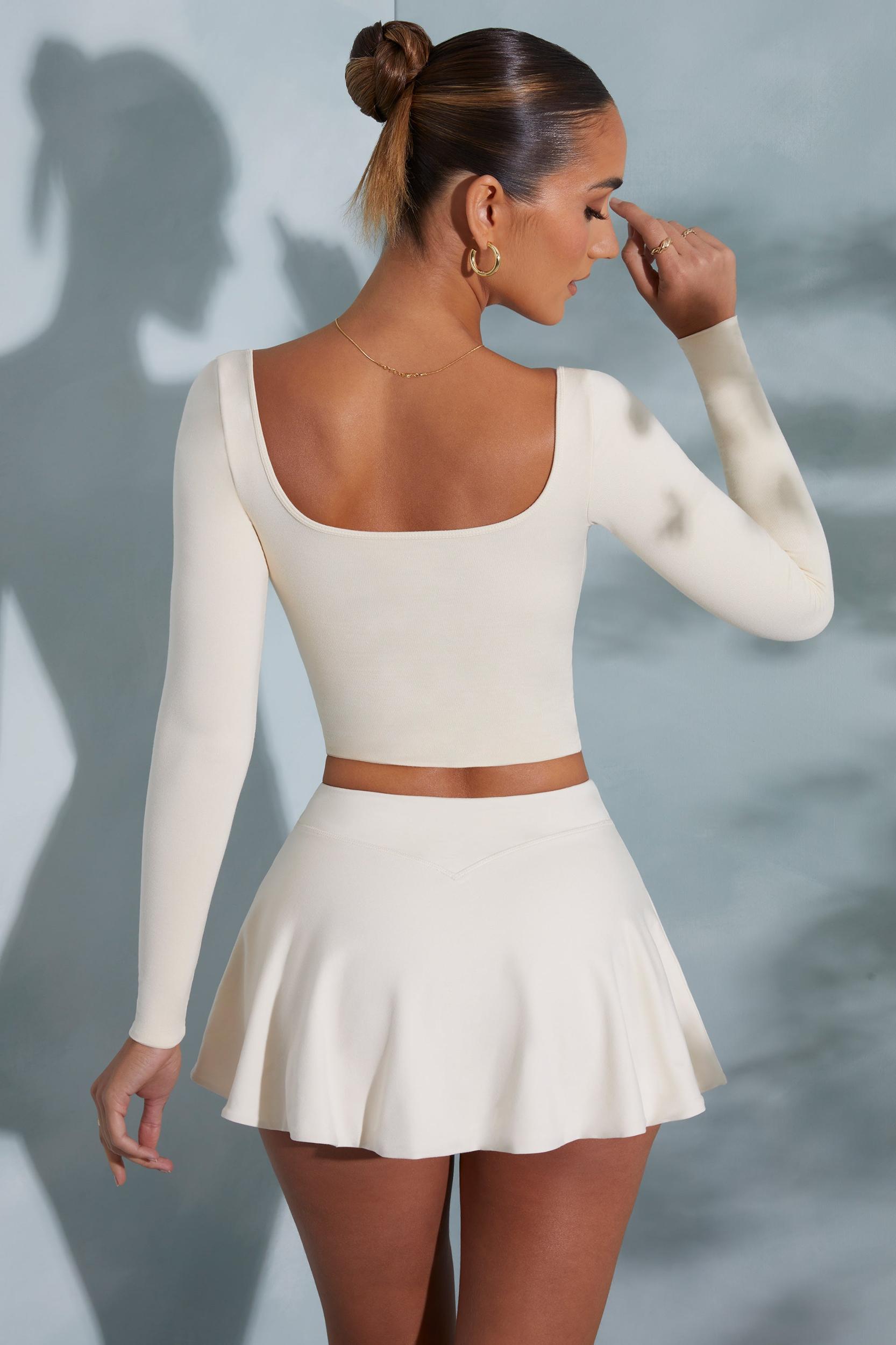 Mini Skort in Ivory Product Image