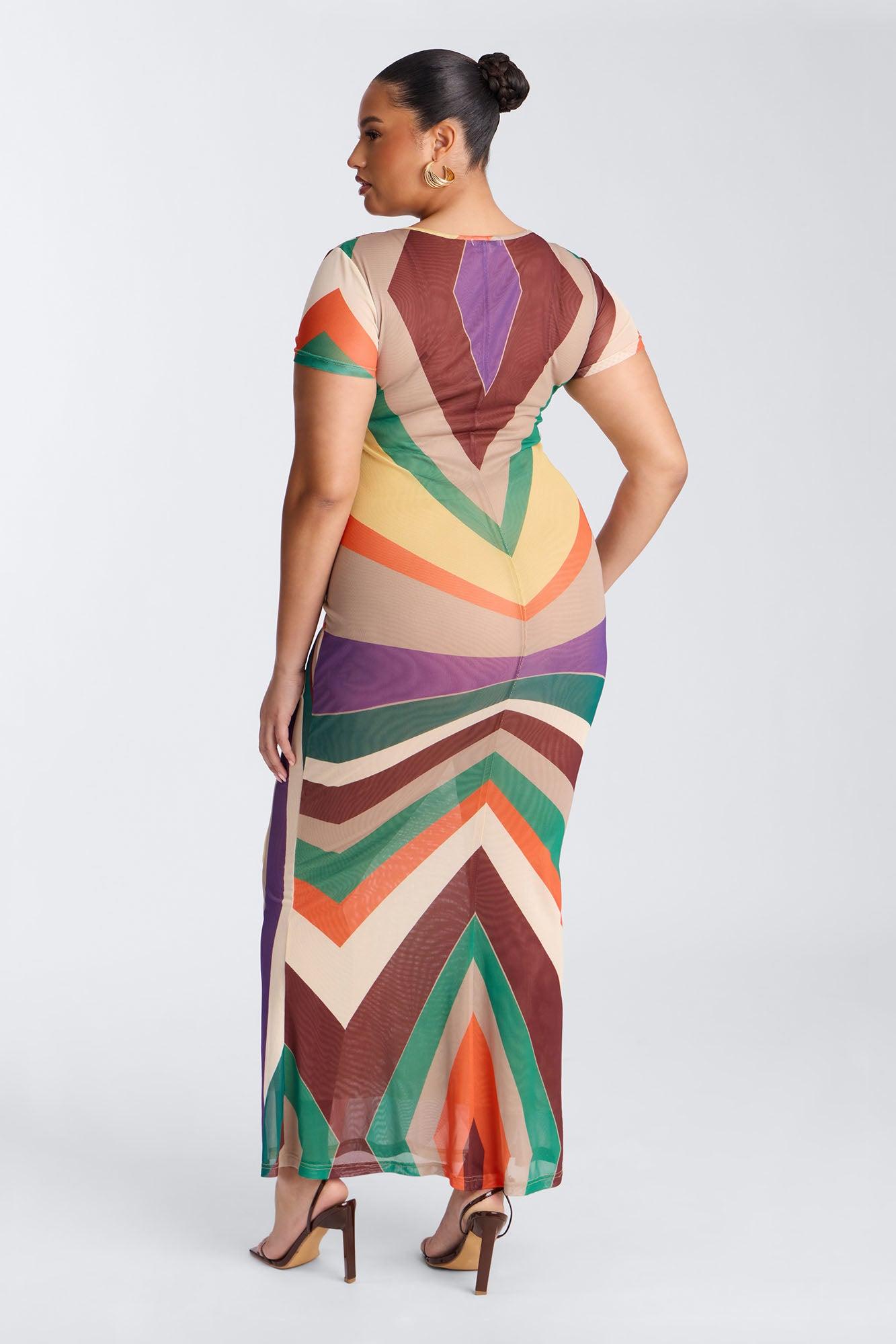 Poolside Babe Mesh Maxi Dress - MultiColor Female Product Image