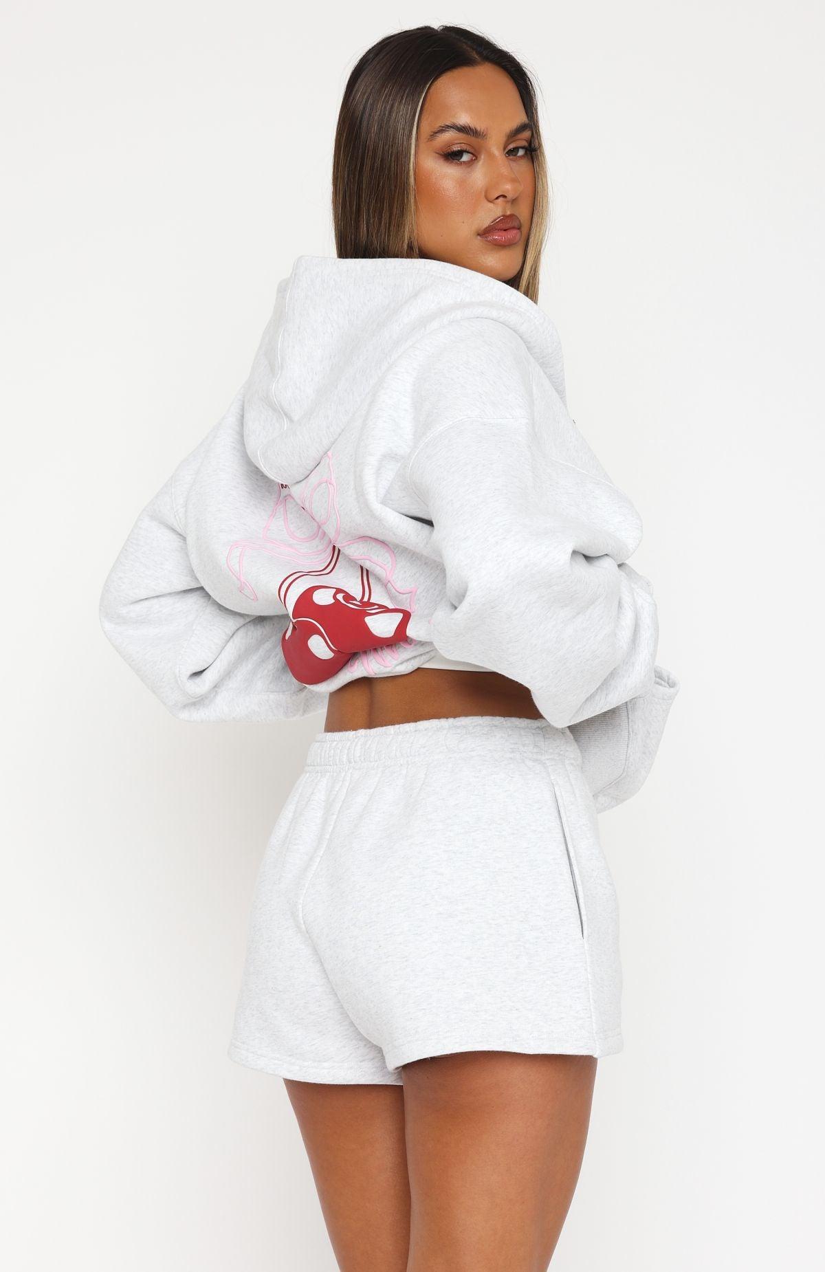 Fell So Hard Lounge Shorts Grey Marle Product Image