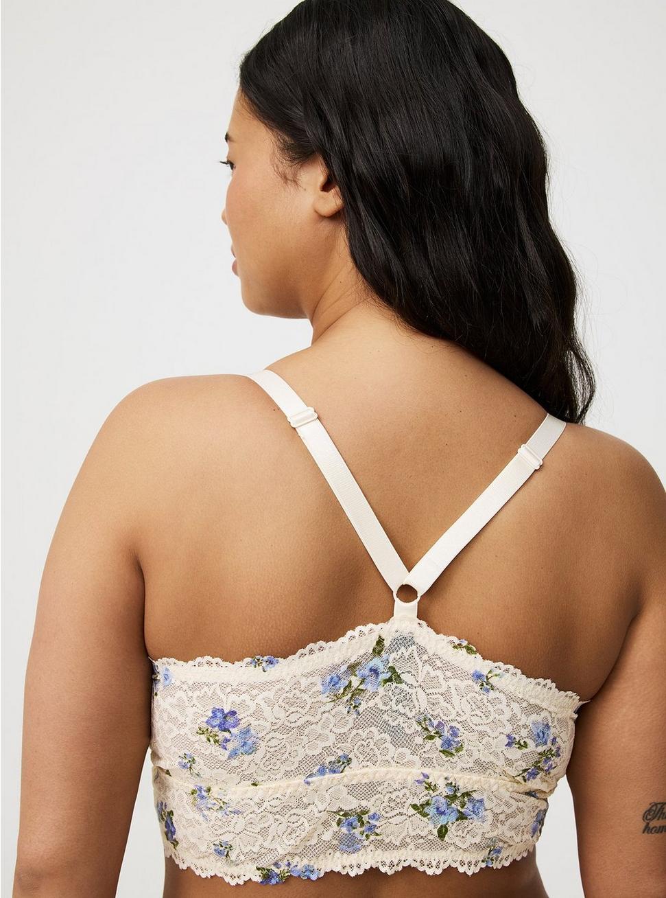 Lightly Lined Simply Lace XO Front Bralette Product Image