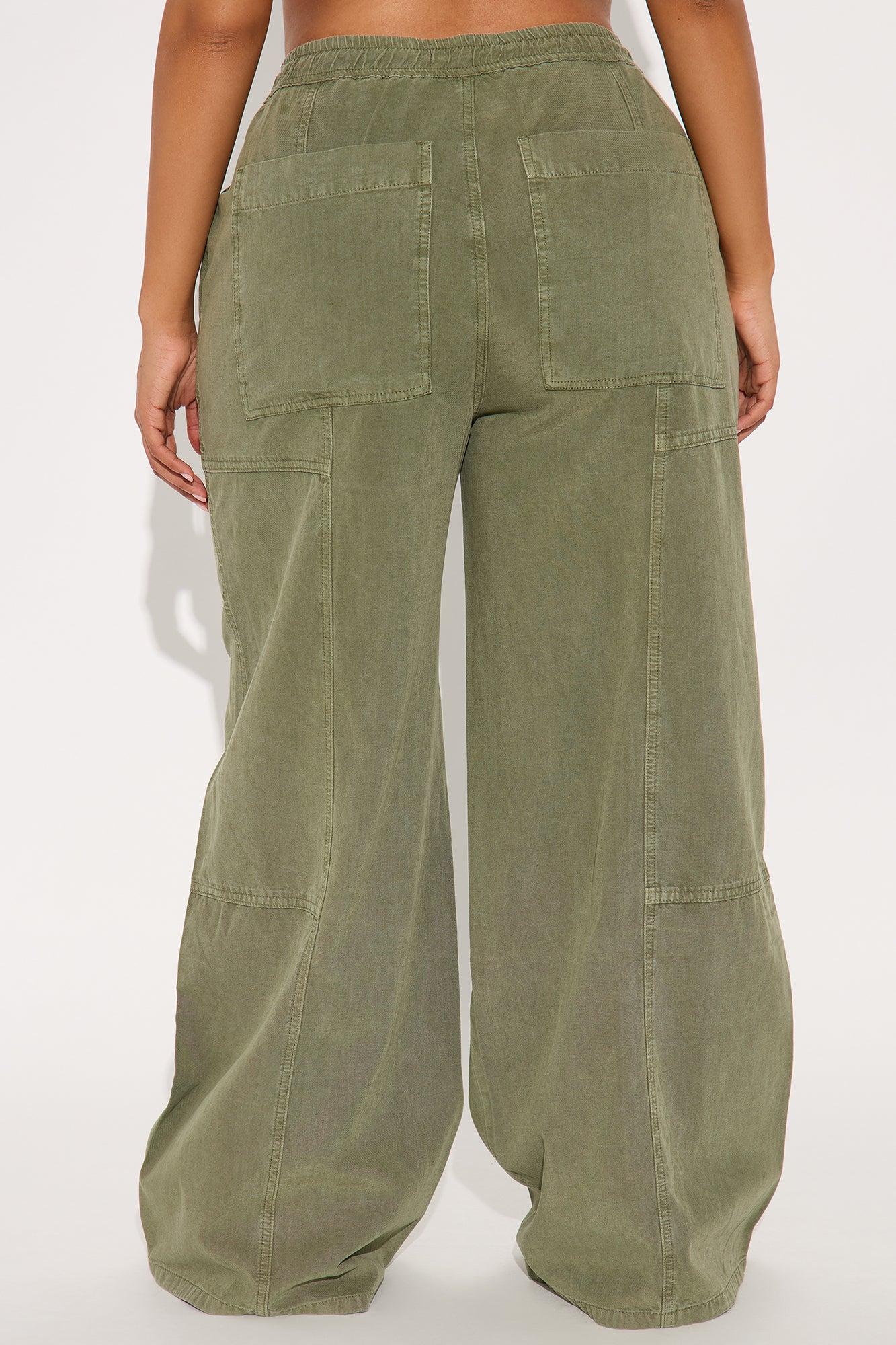 Pascal Wide Leg Pant - Olive Product Image