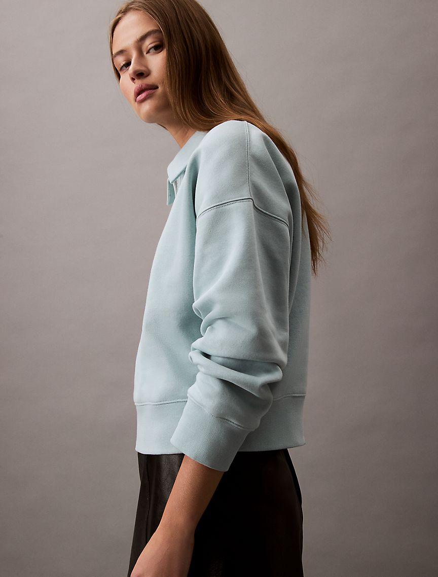 Archive Logo Fleece Quarter Zip Sweatshirt Product Image