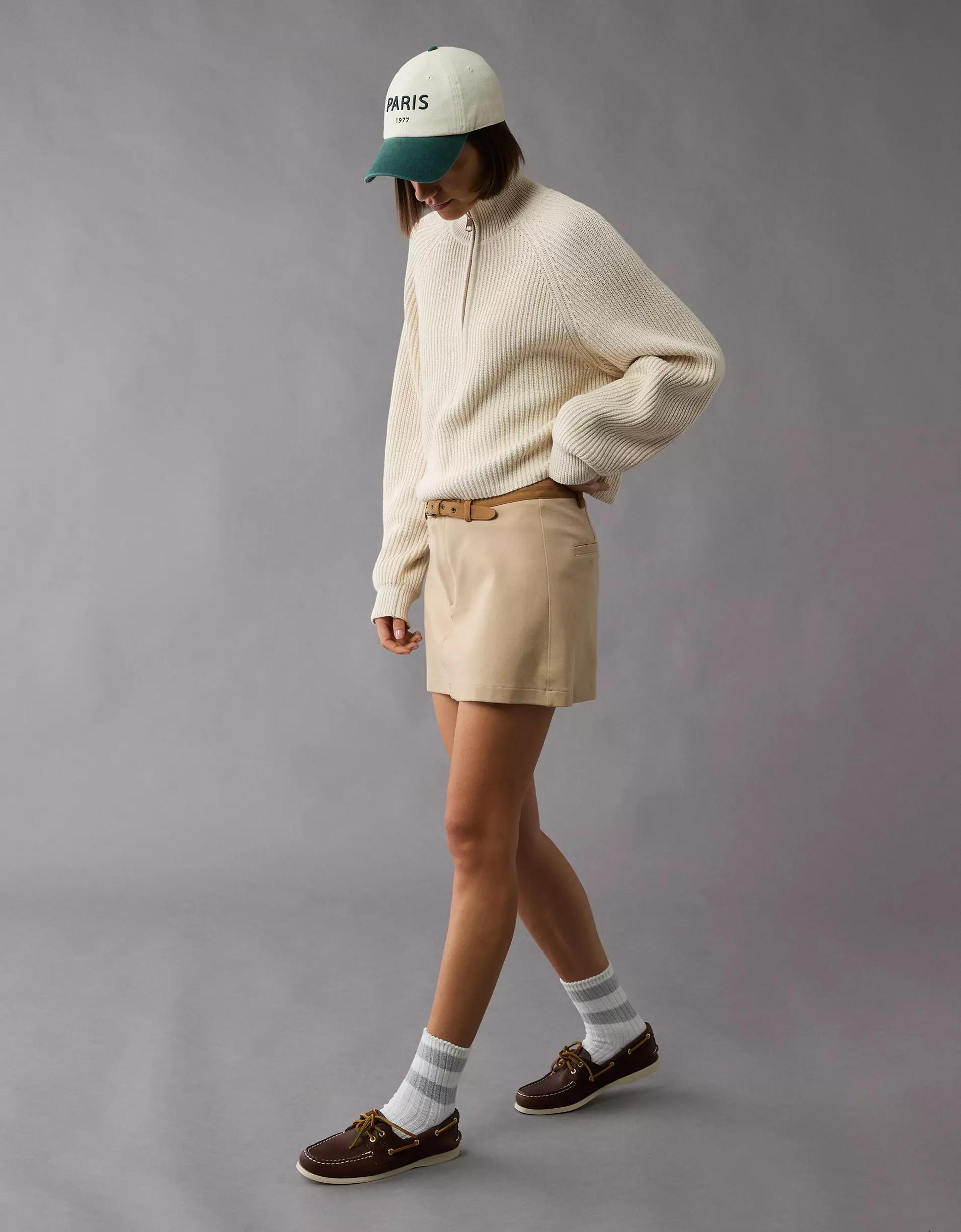 AE Stretch High-Waisted A-Line Mini Skort Product Image