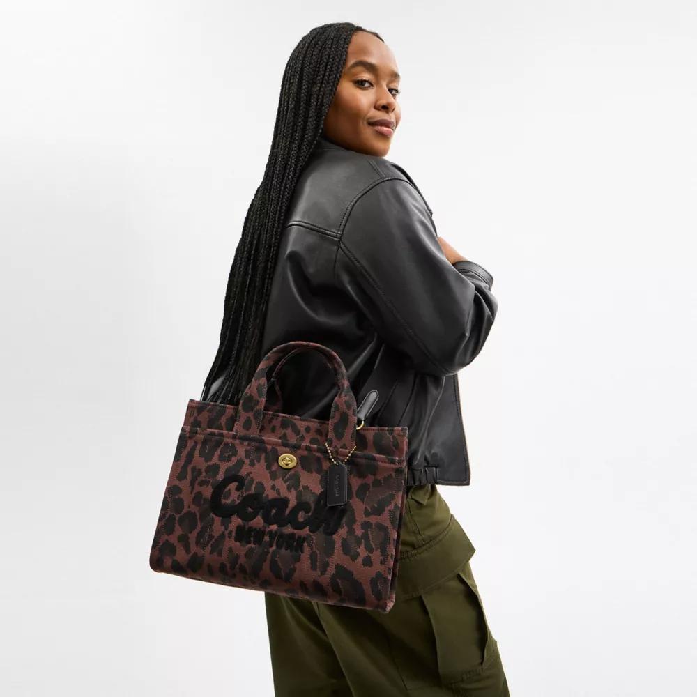 Cargo Tote Bag With Leopard Print Product Image
