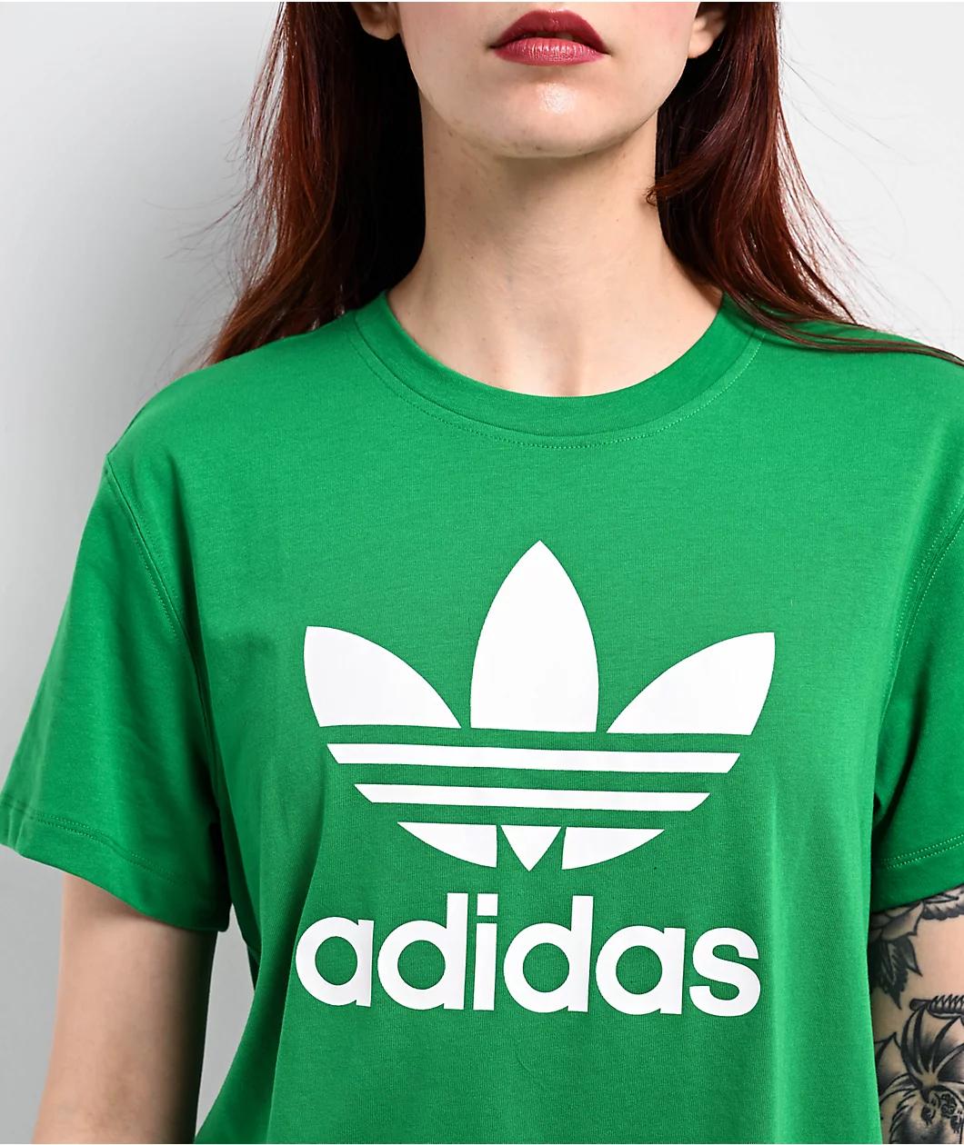 adidas Trefoil Vintage Green T-Shirt Product Image