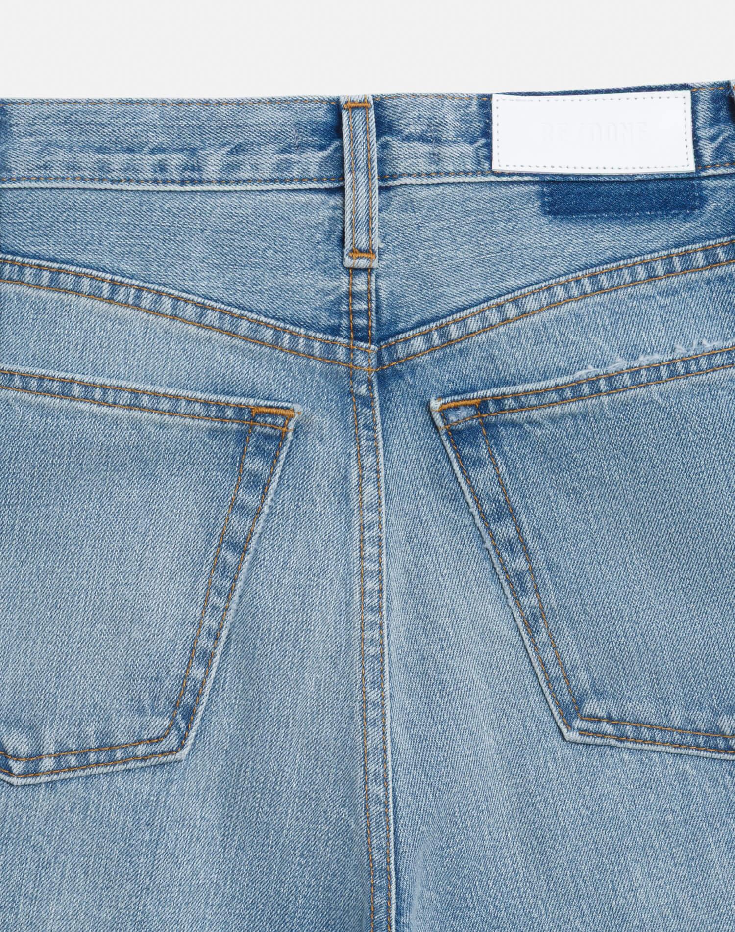 High Rise Wide Leg Cuff - Vintage Biker Blue Product Image