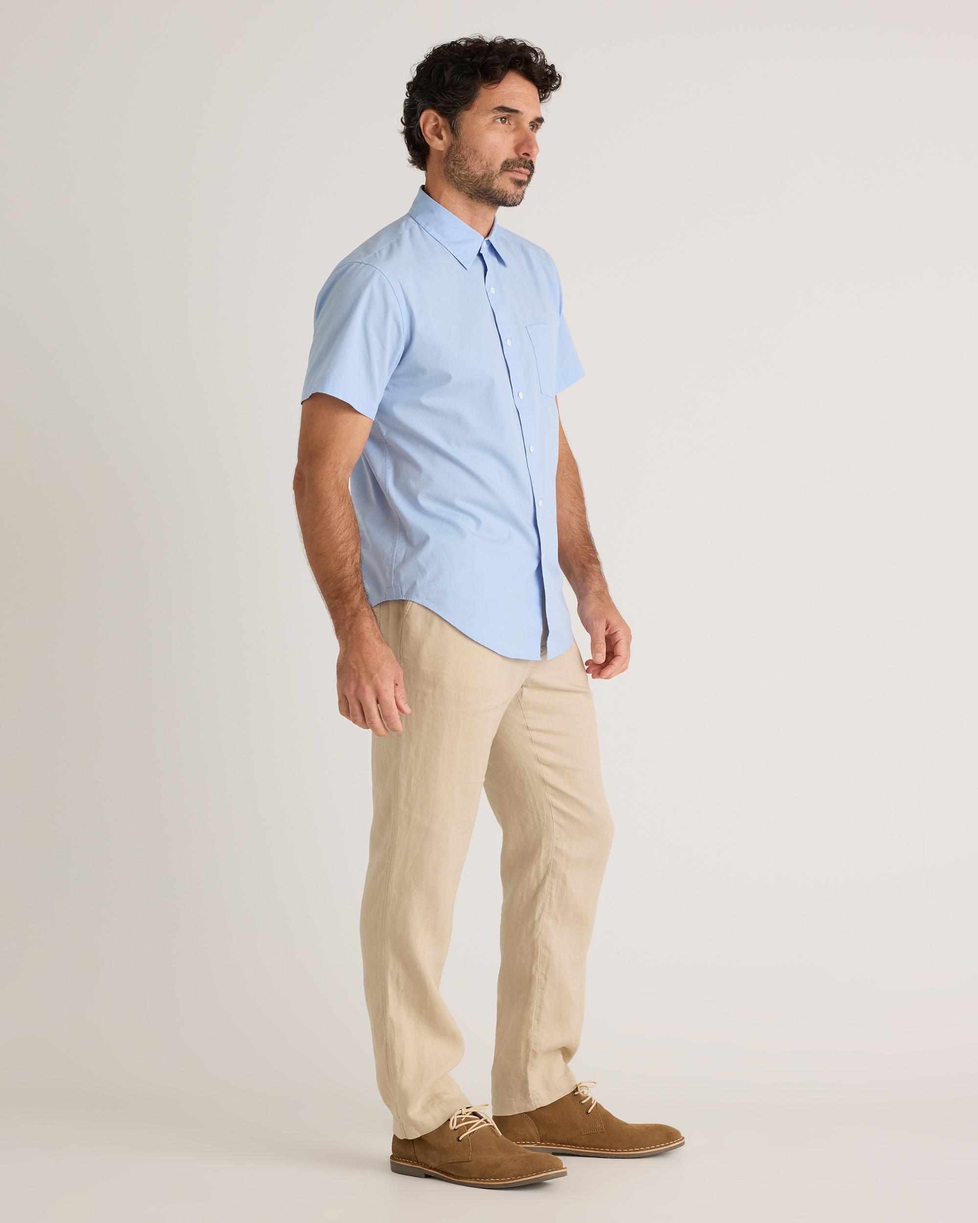 Quince | Men's Stretch Poplin Short Sleeve Shirt Size XL, Organic Cotton Product Image