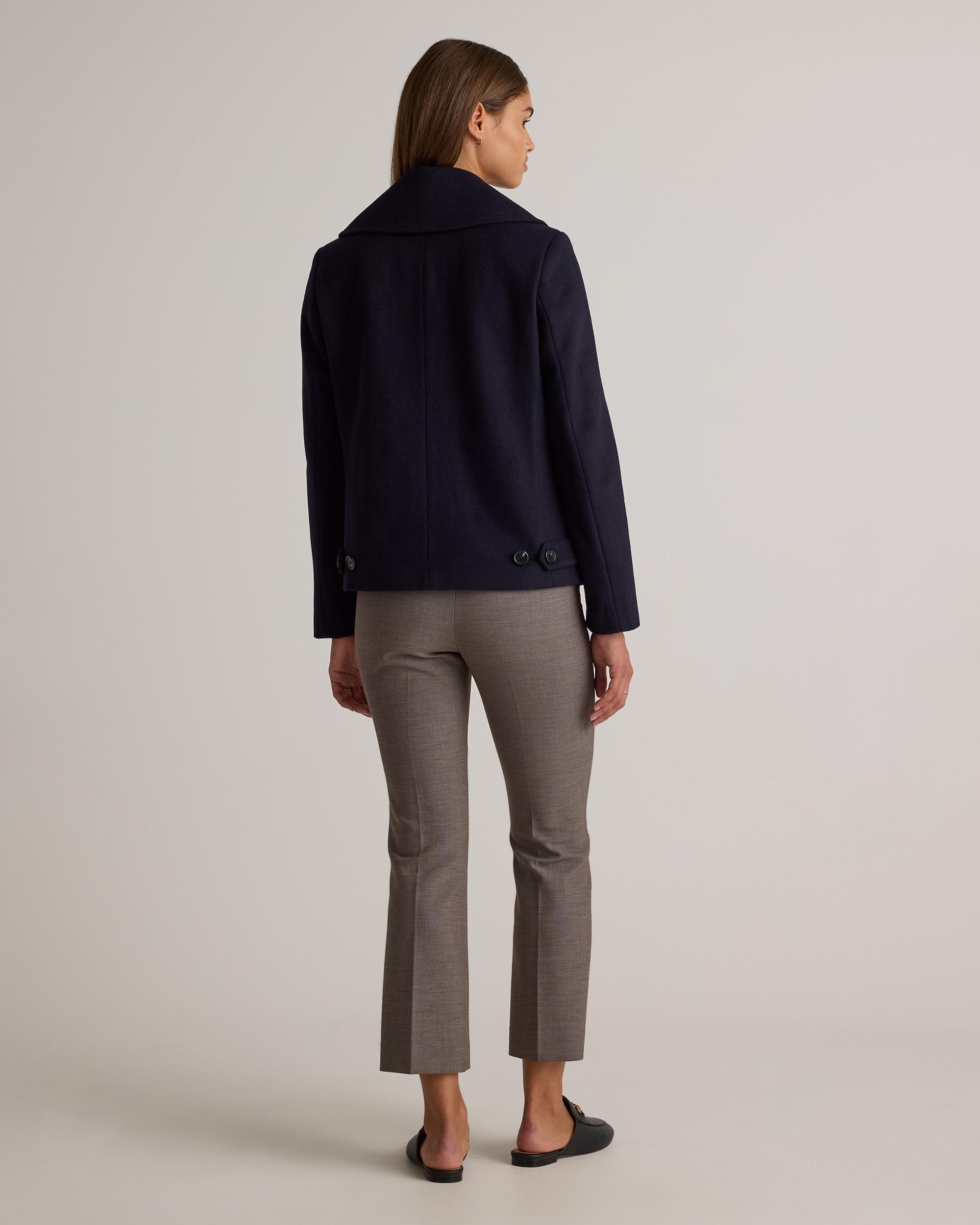 Quince | Women's Italian Wool Short Peacoat Wool/Nylon Product Image