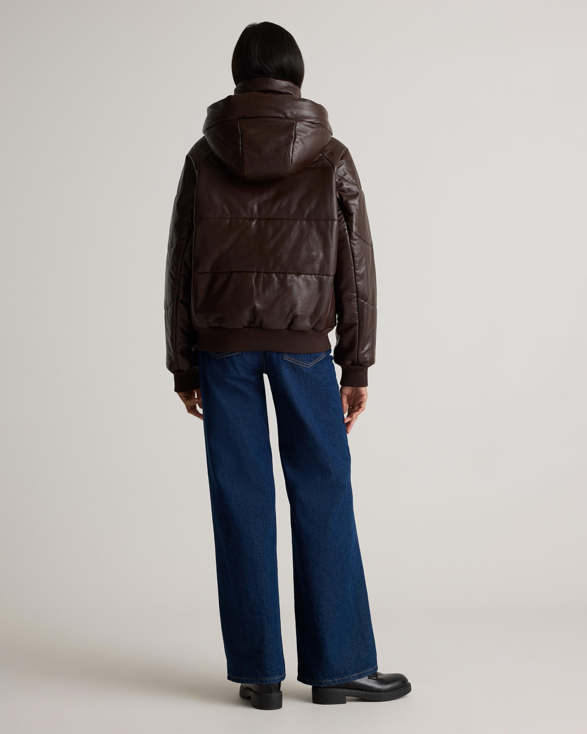 Quince | Women's Puffer Jacket Size XL, Leather Product Image