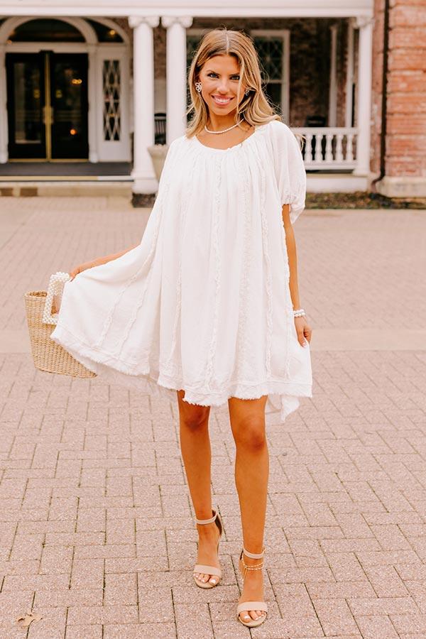 California Casa Shift Dress In Ivory Product Image