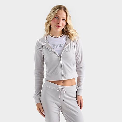 Juicy Couture Womens Bling Front Hoodie Product Image