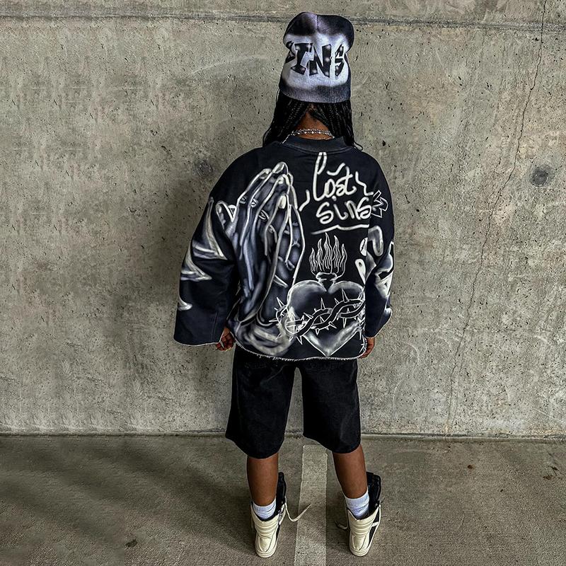 Lost Sins Jesus Piece Print Graphic T-Shirt Product Image