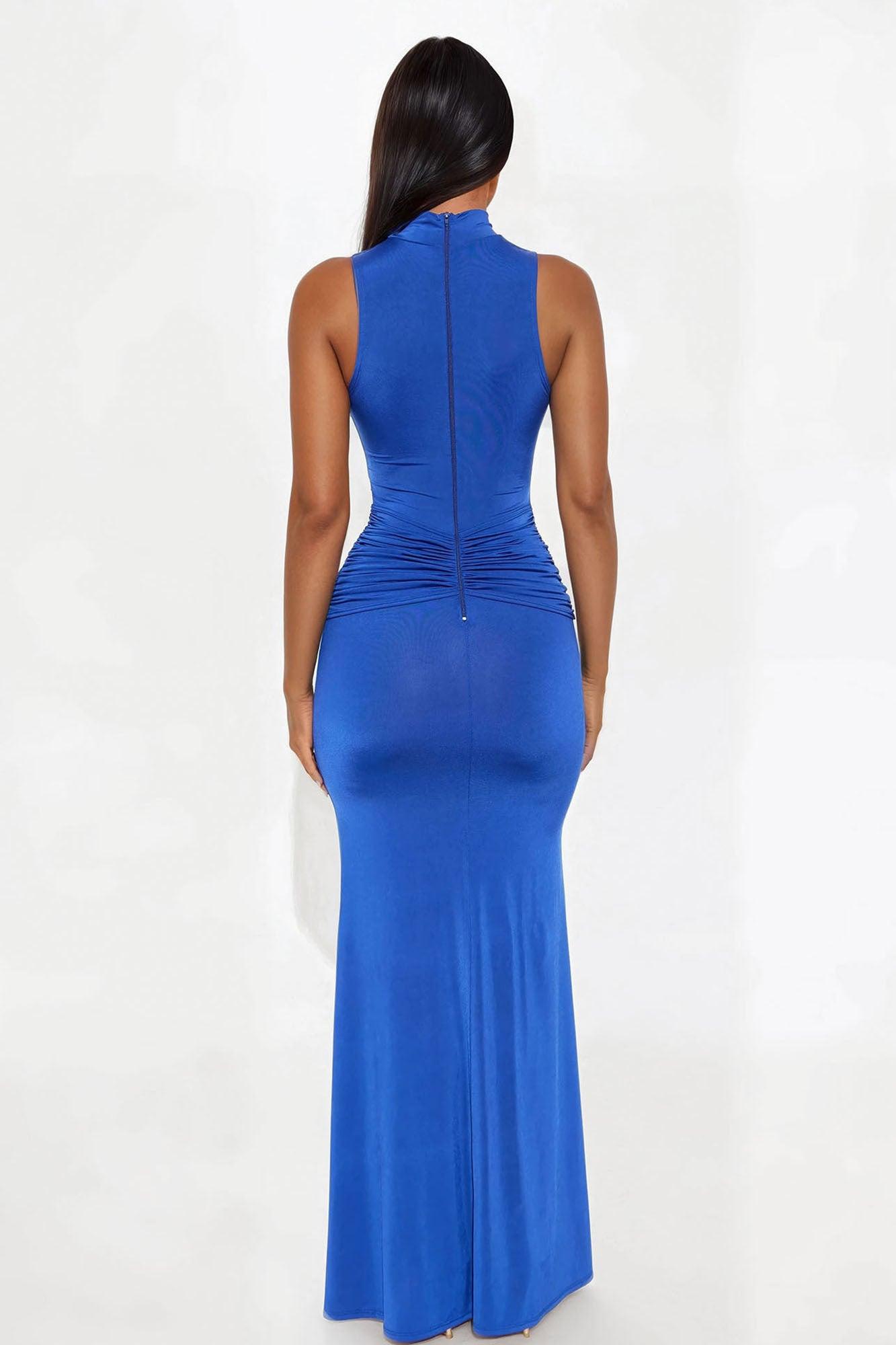 In The Moment Sleeveless Maxi Dress - Royal Product Image