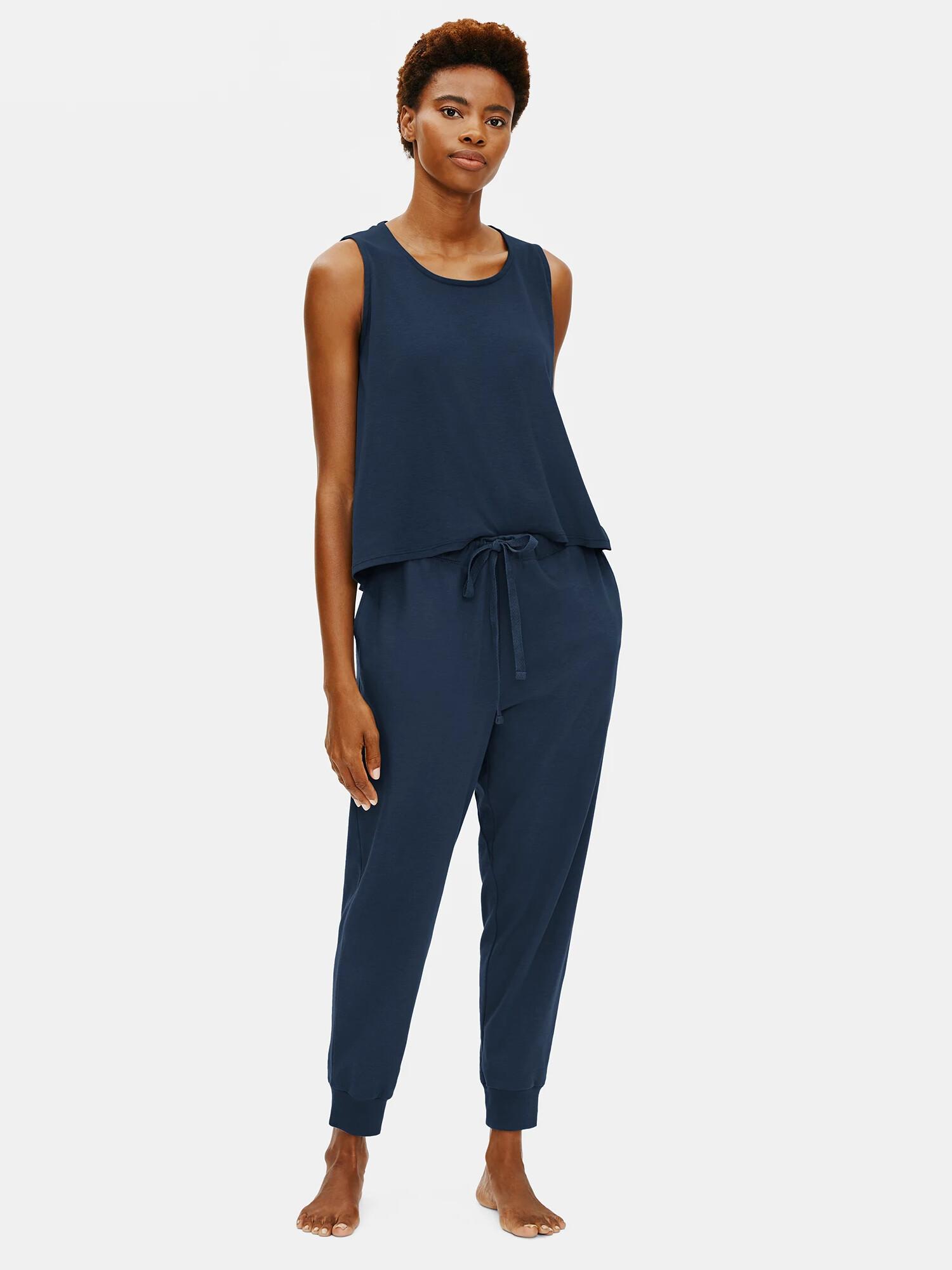 Organic Cotton Interlock Jogger Sleep Pant Product Image