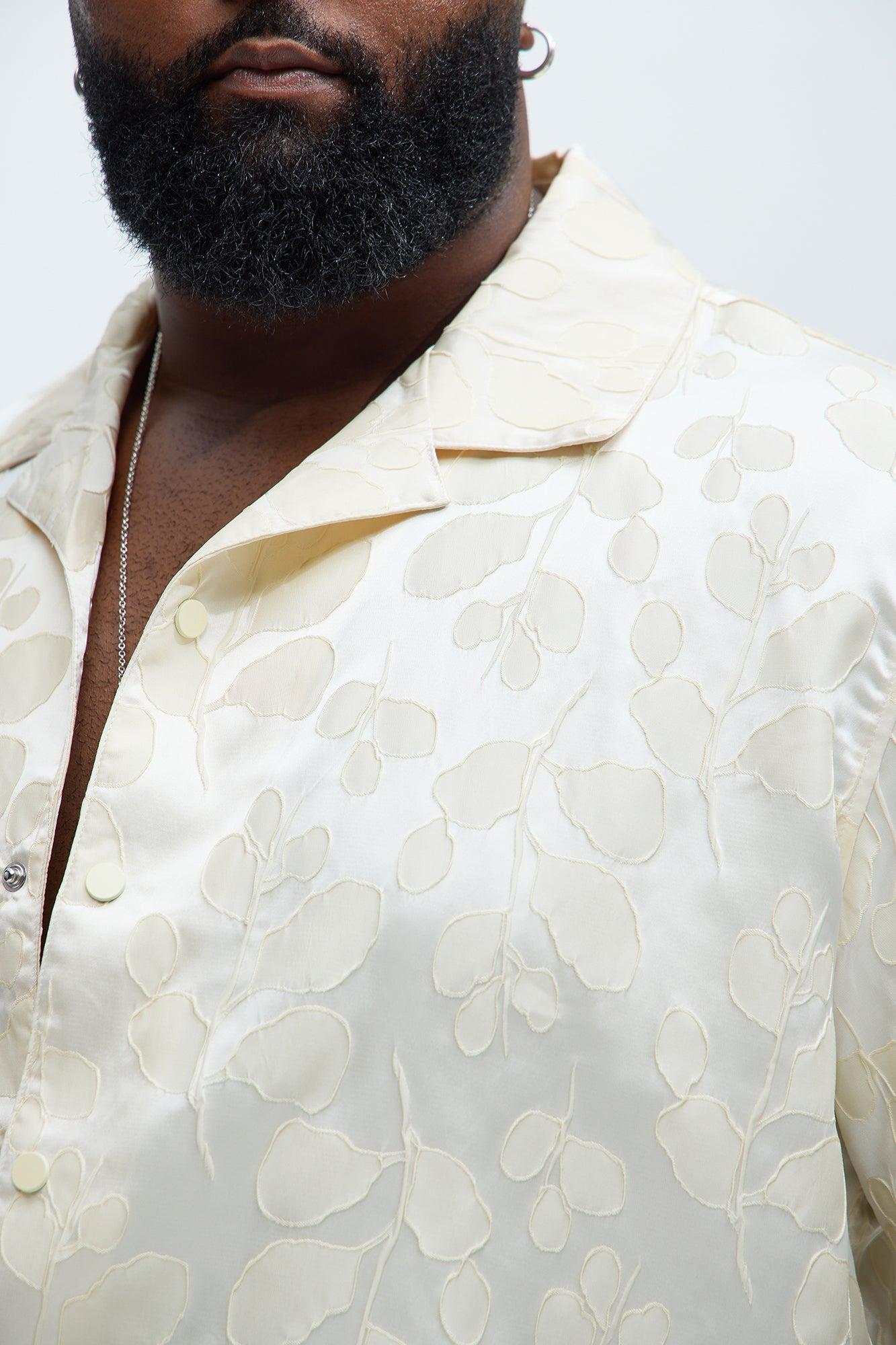 Fenno Jacquard Shirt - Off White Product Image