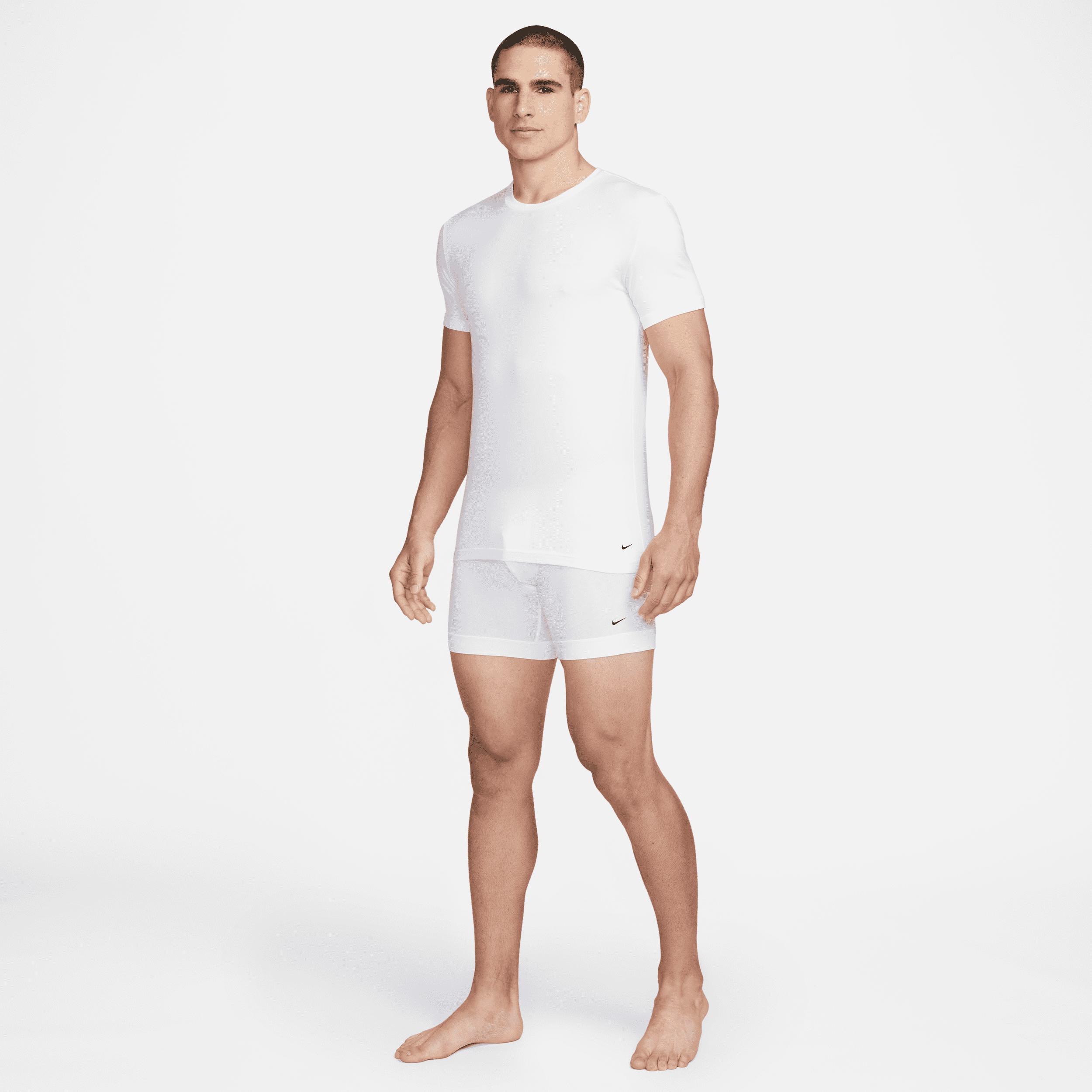 Nike Mens Dri-FIT Essential Cotton Stretch Slim Fit Crew Neck Undershirt (2-Pack) | KE1191-100 Product Image